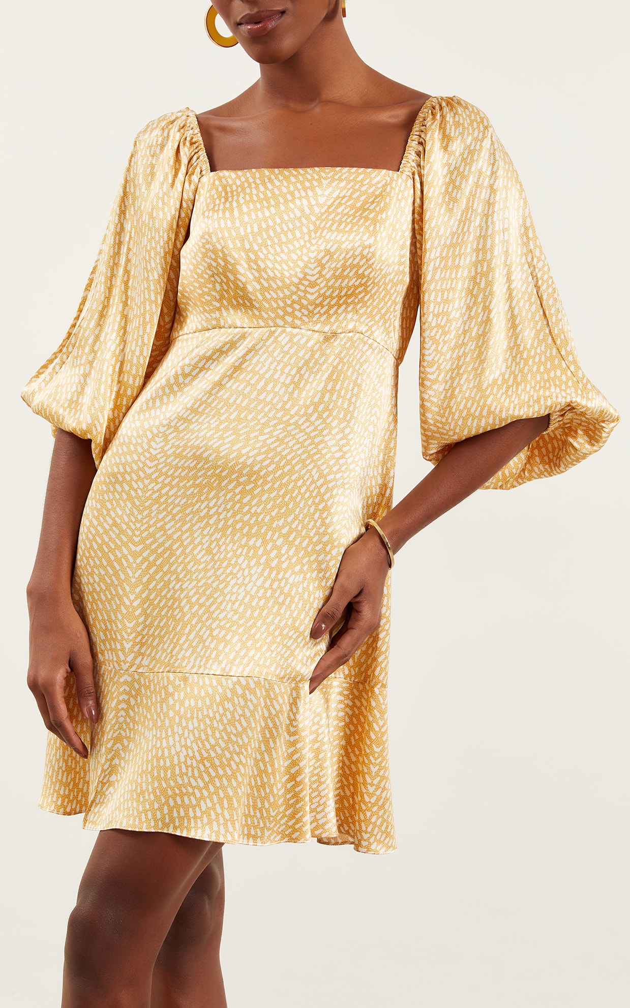 Vestido Curto Sun Amarelo
