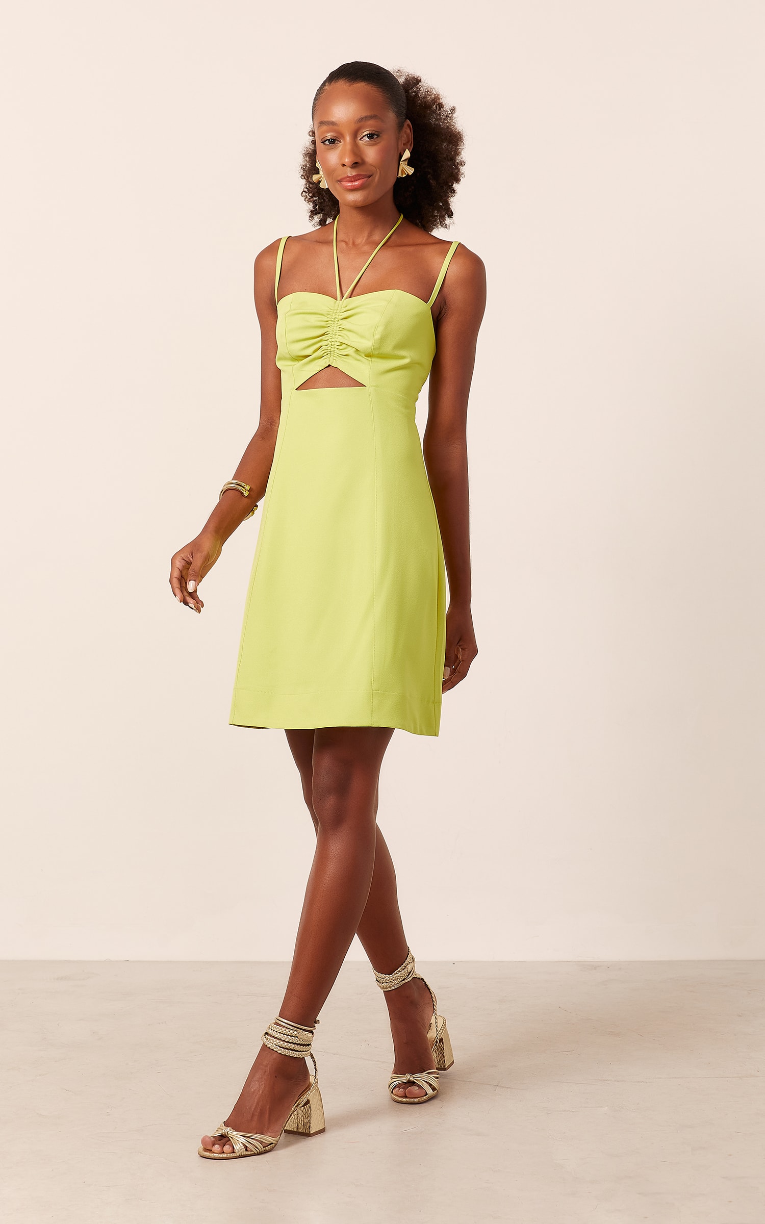 Vestido Curto Sweet Recorte Lima