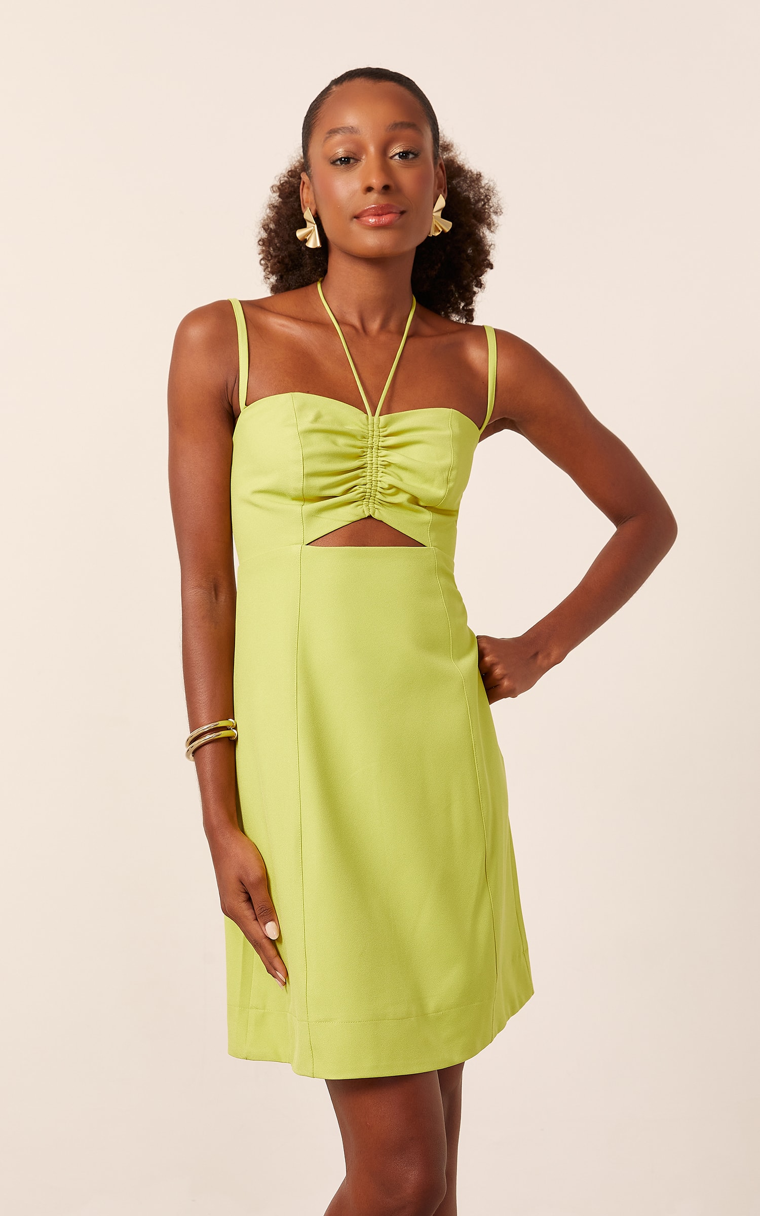 Vestido Curto Sweet Recorte Lima