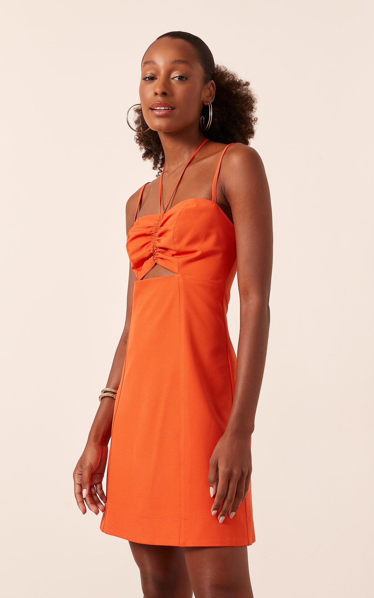 Vestido Curto Sweet Recorte Vermelho