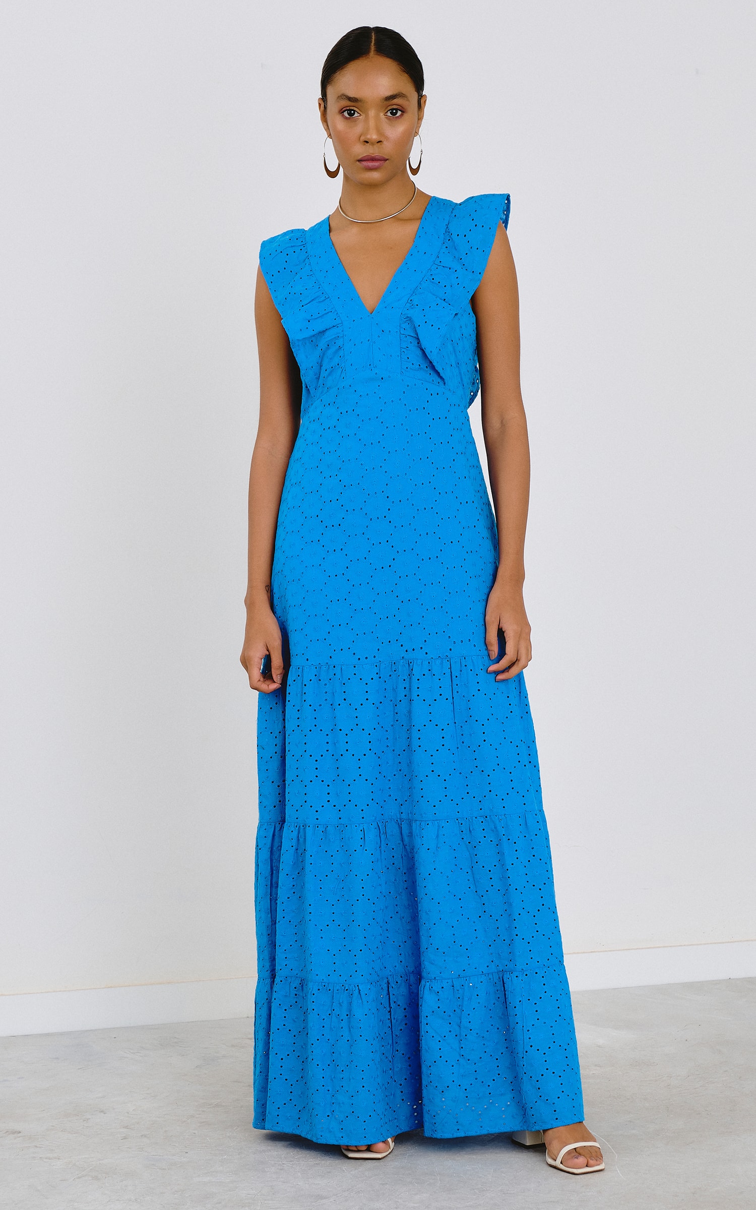 Vestido Flower Azul Royal