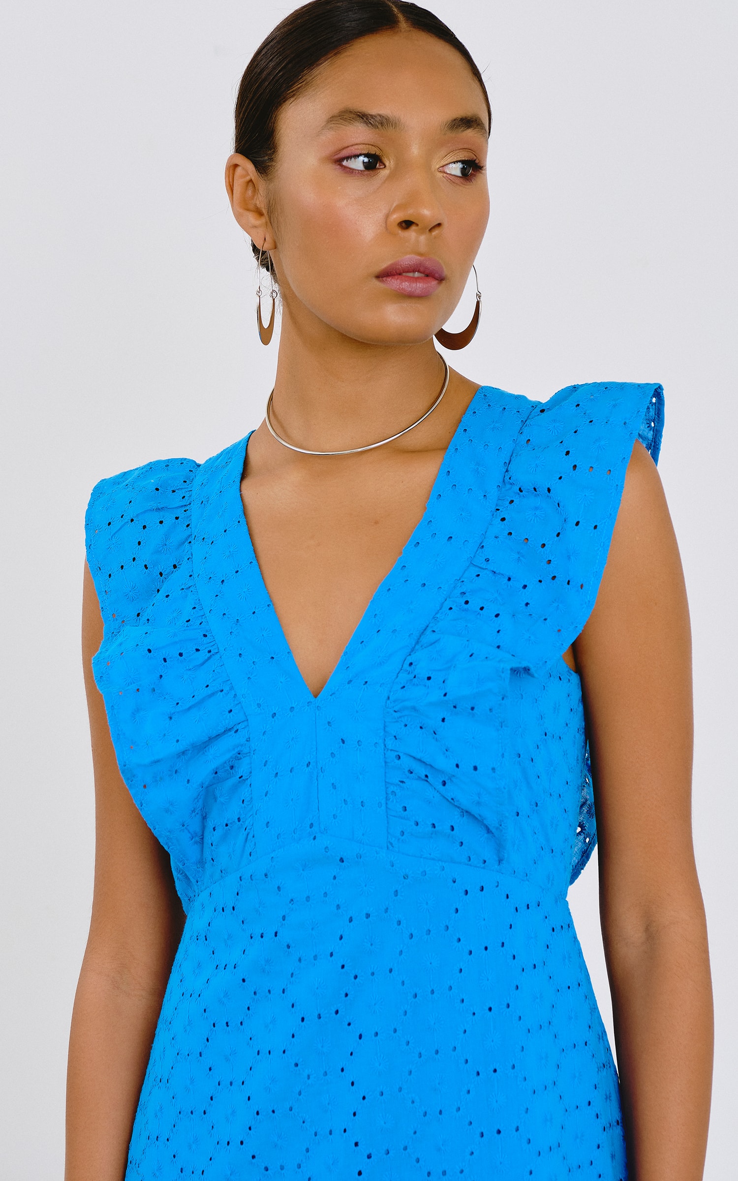 Vestido Flower Azul Royal