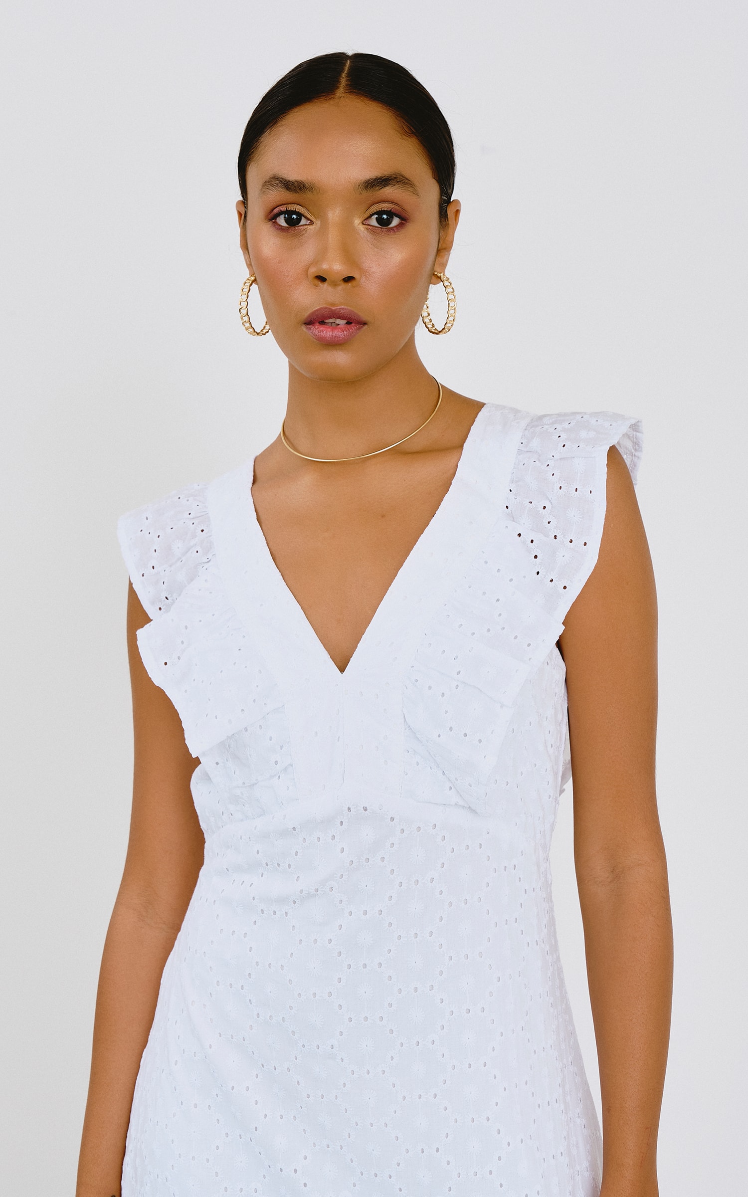Vestido Flower Off White