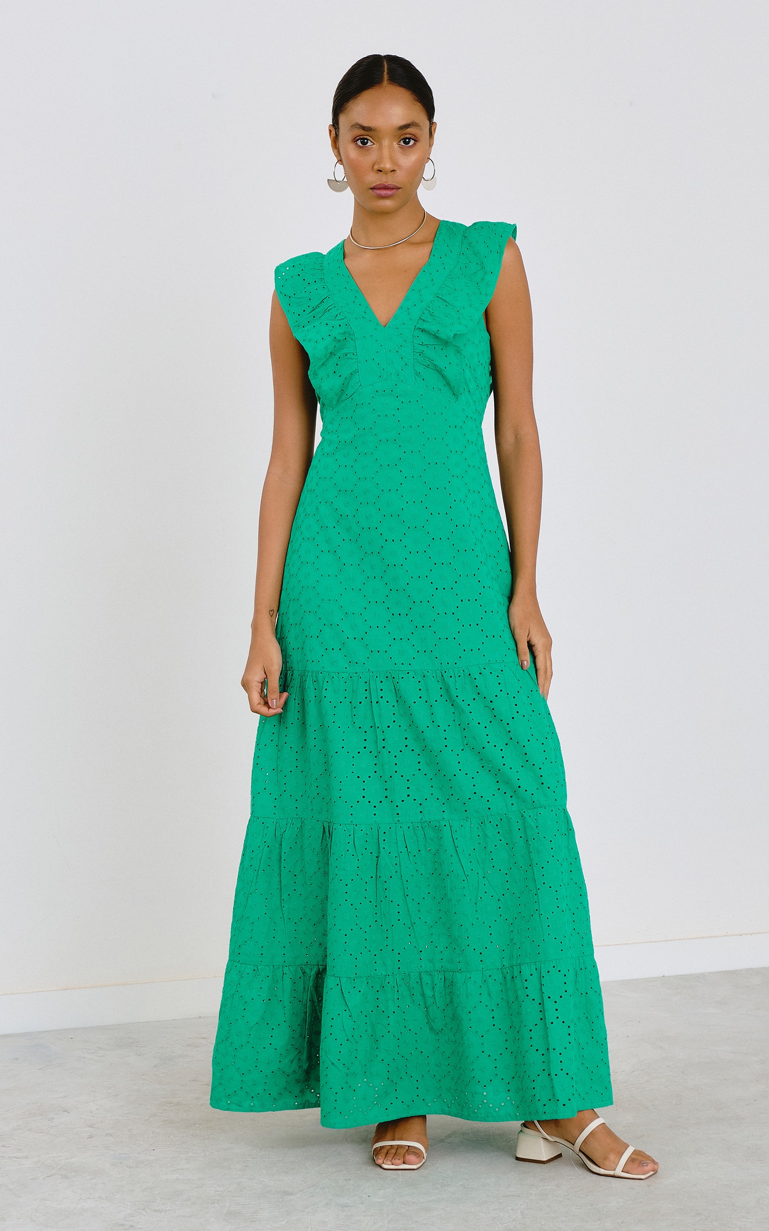 Vestido Flower Verde