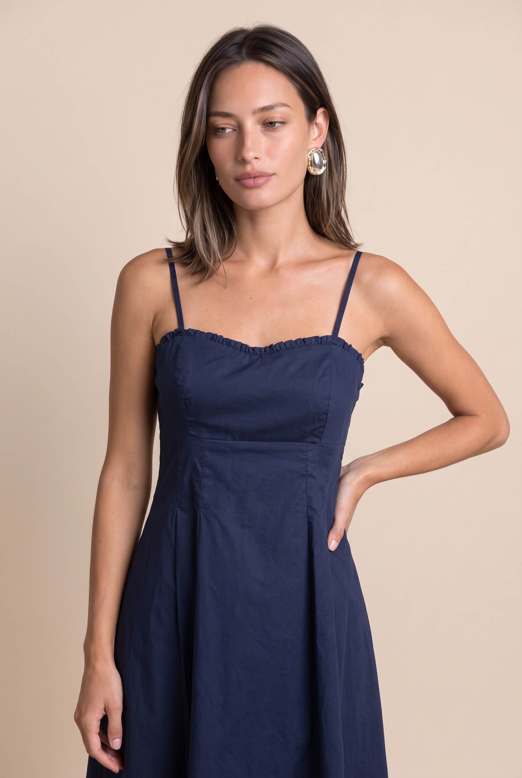 Vestido Groove Cropped Marinho