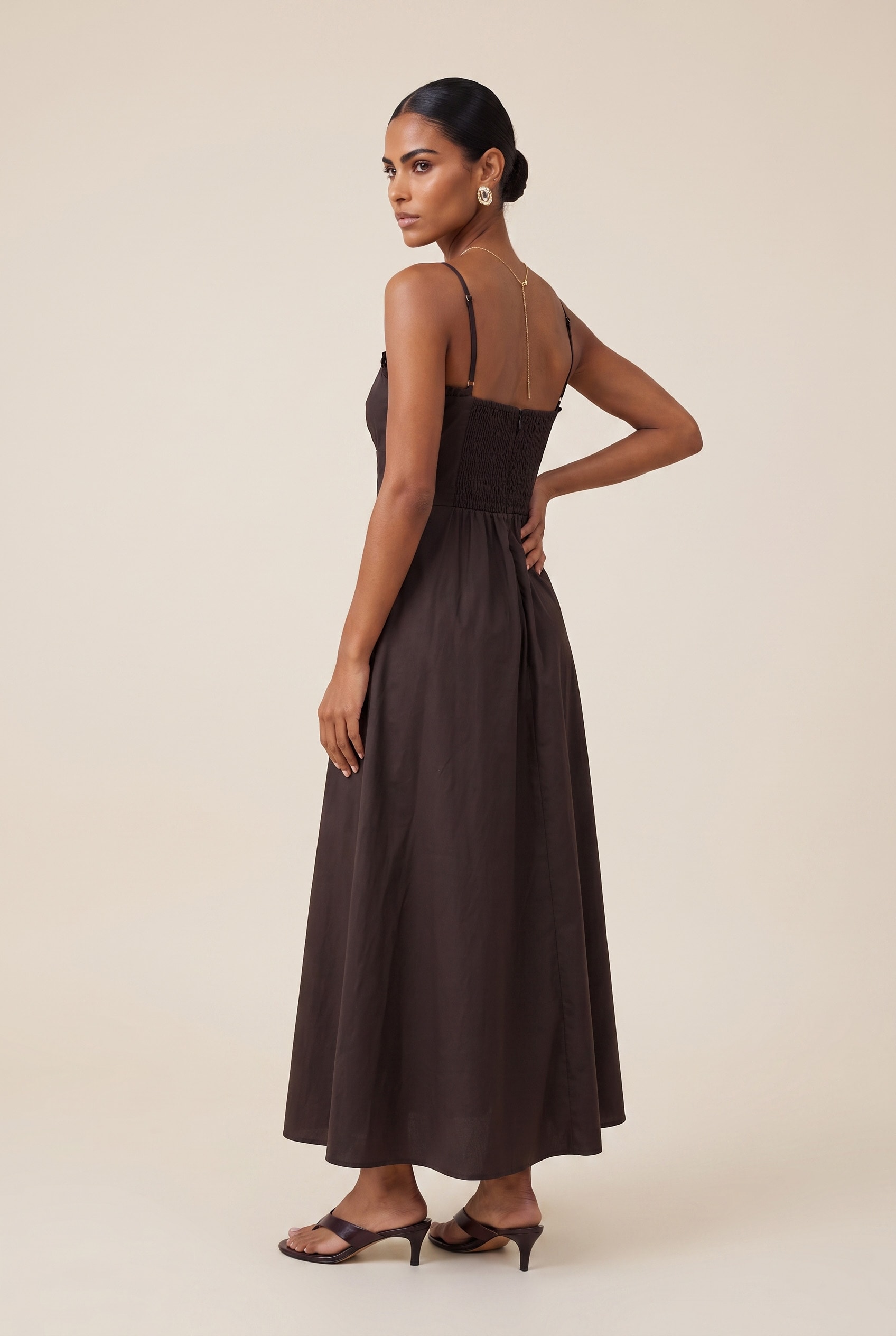 Vestido Groove Cropped Marrom