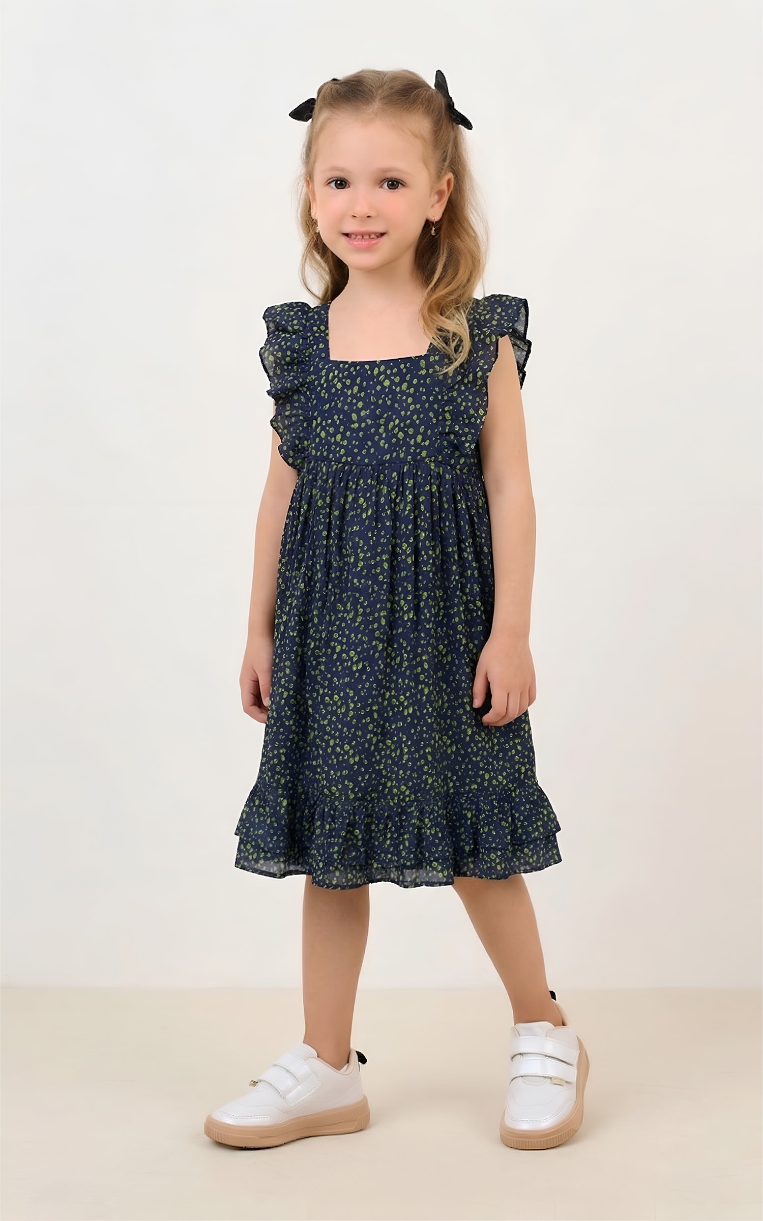 Vestido Infantil Coffee Marinho