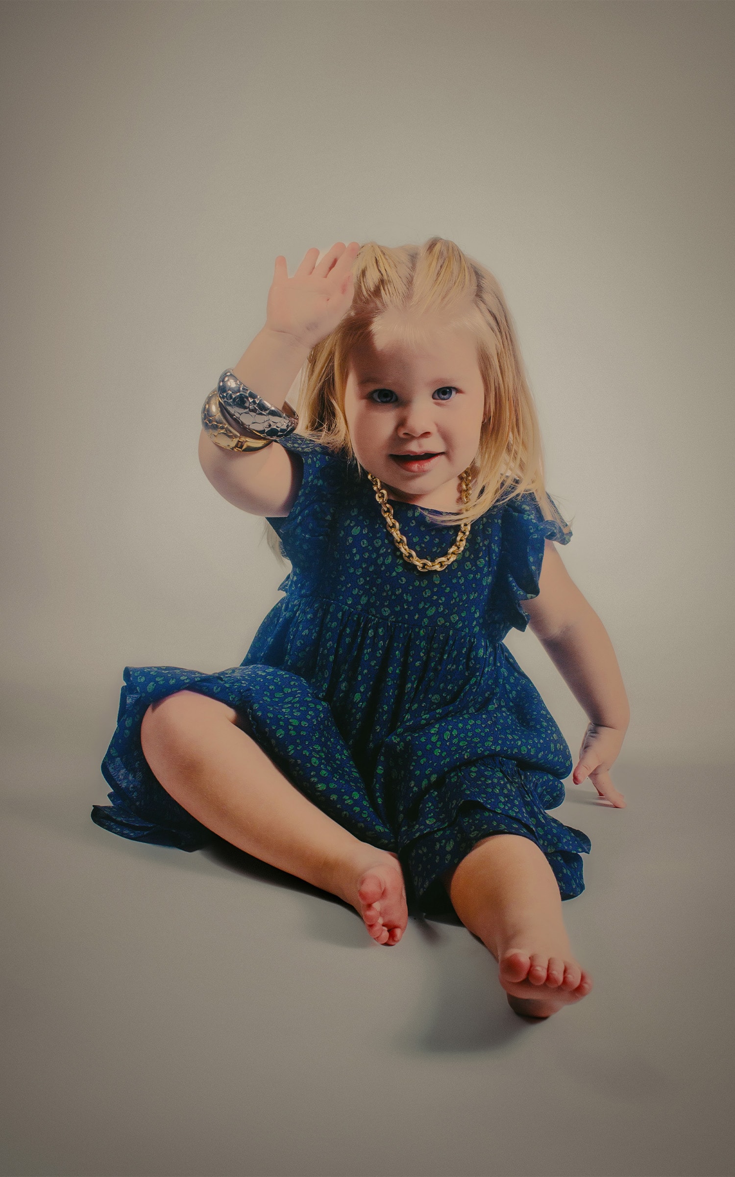 Vestido Infantil Coffee Marinho