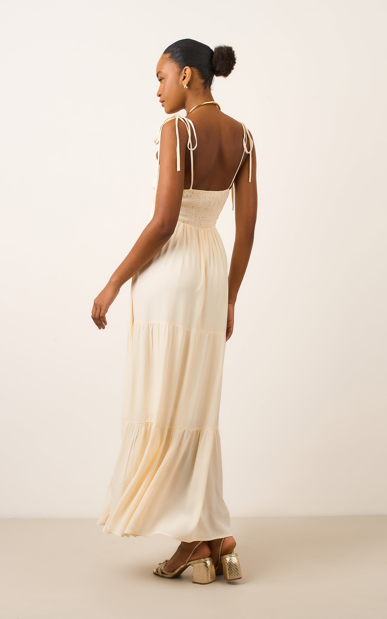 Vestido Longo Acervo Off White