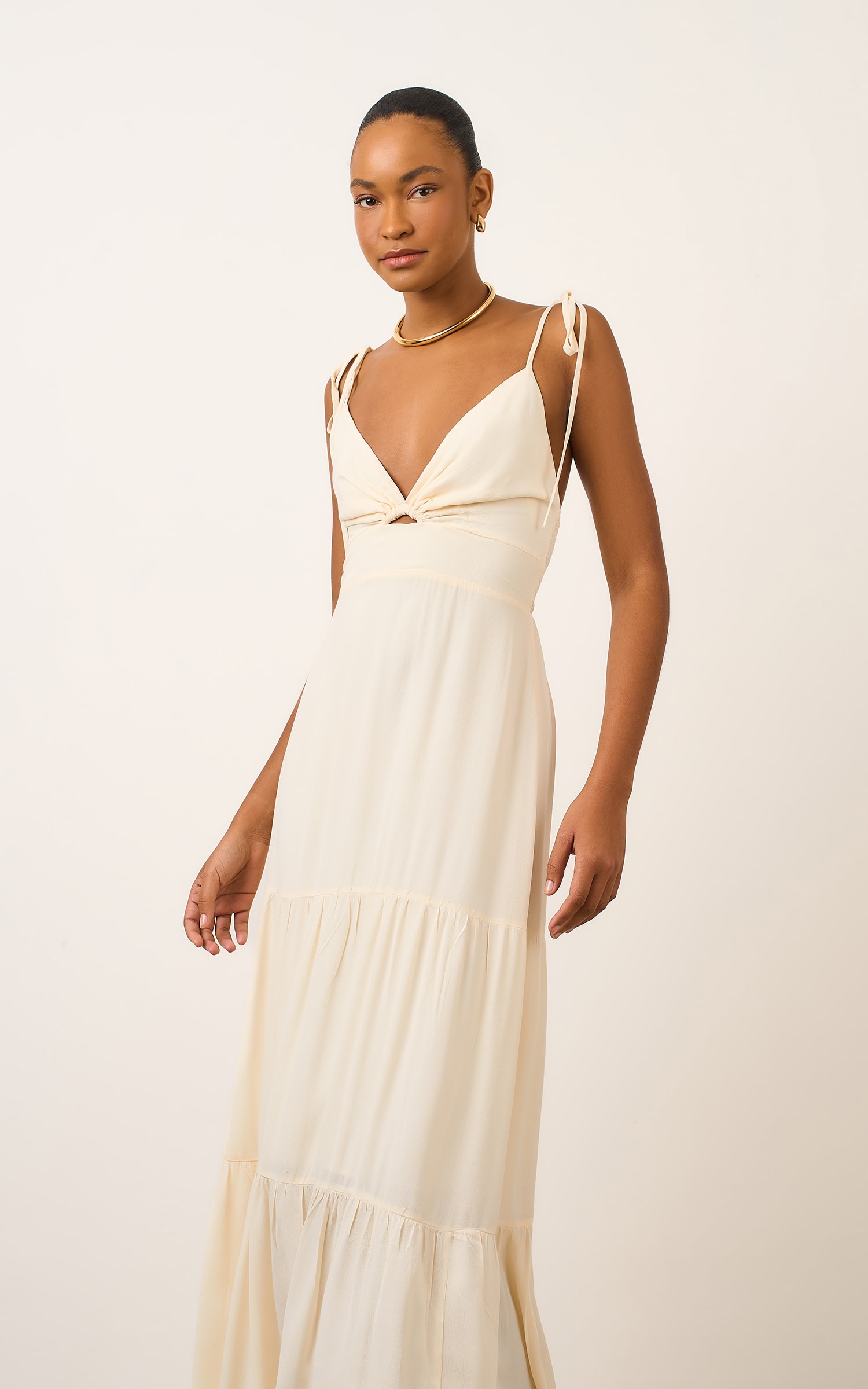 Vestido Longo Acervo Off White