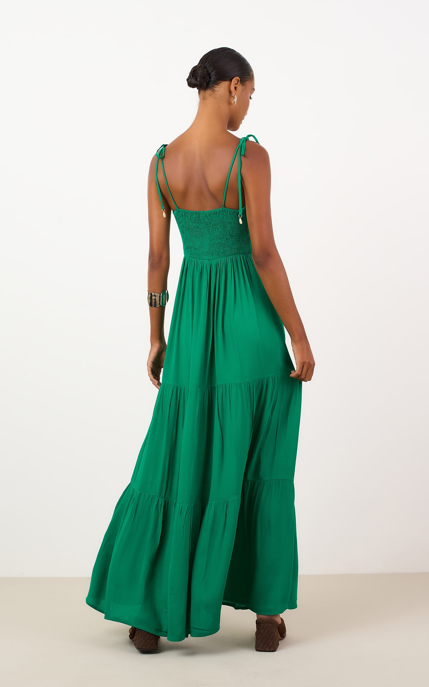 Vestido Longo Acervo Verde b