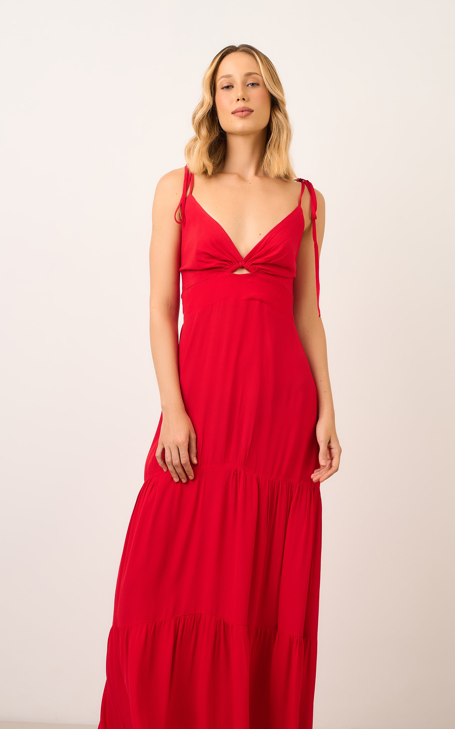 Vestido Longo Acervo Vermelho