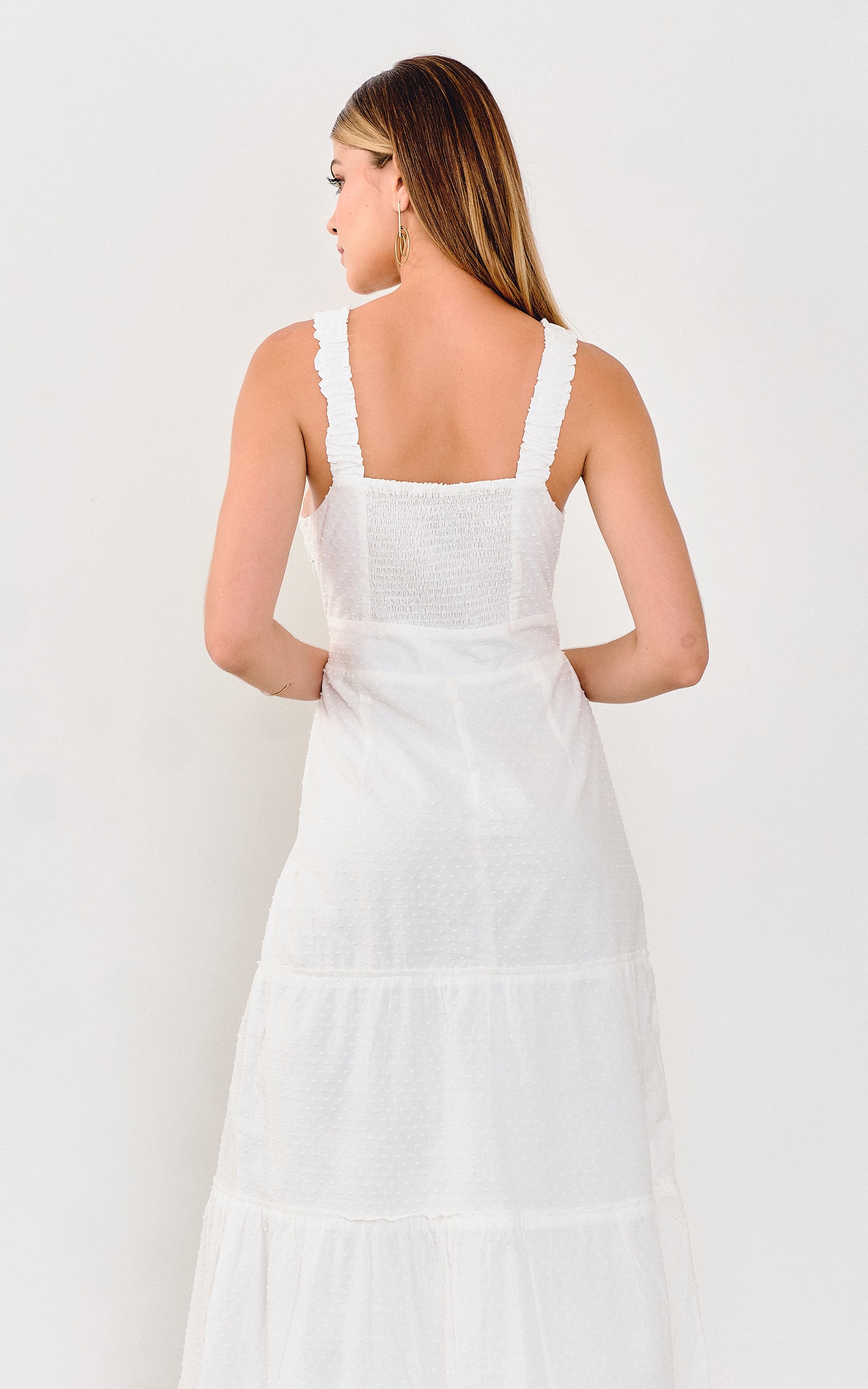 Vestido Longo Afeto Off White