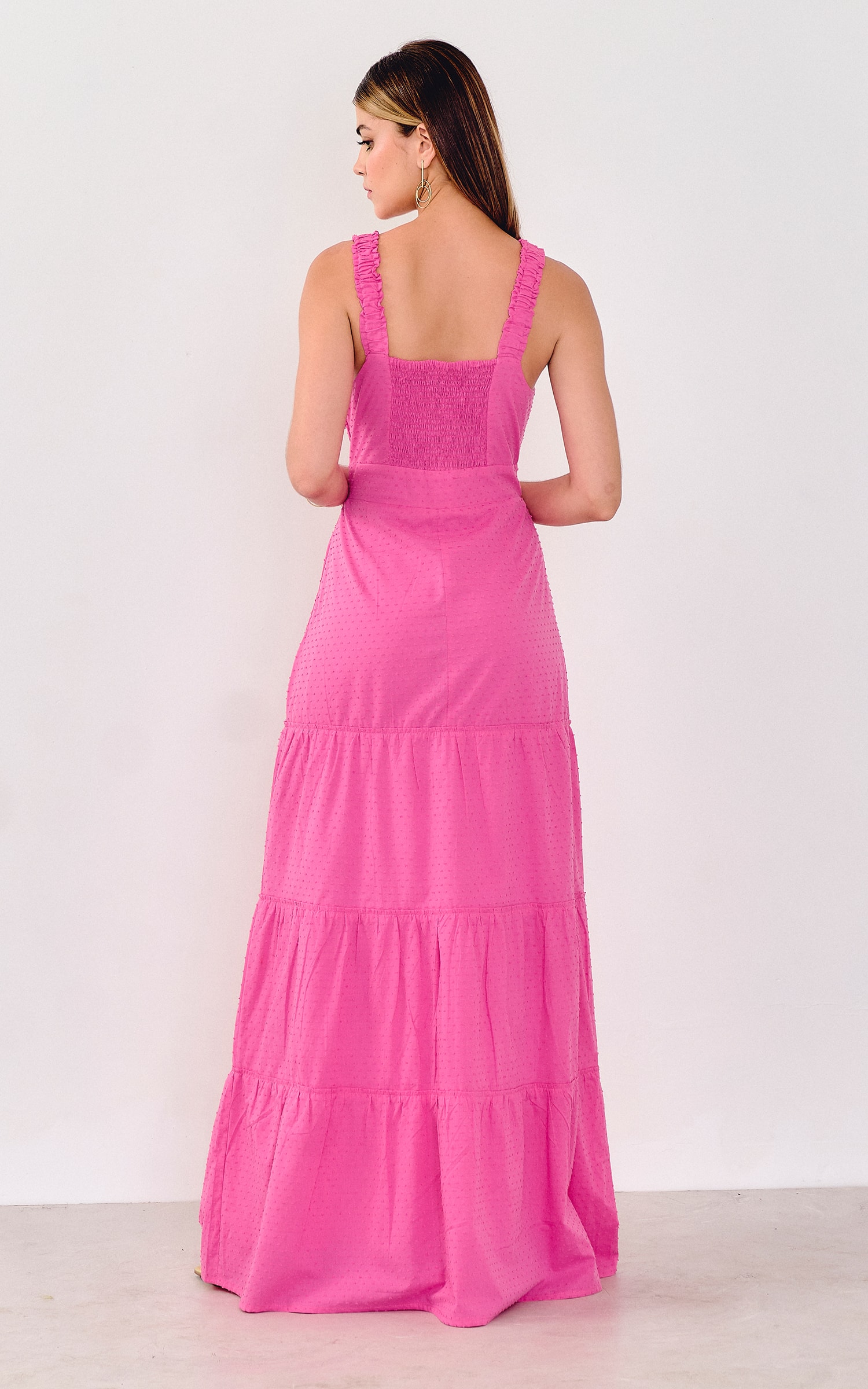 Vestido Longo Afeto Rosa