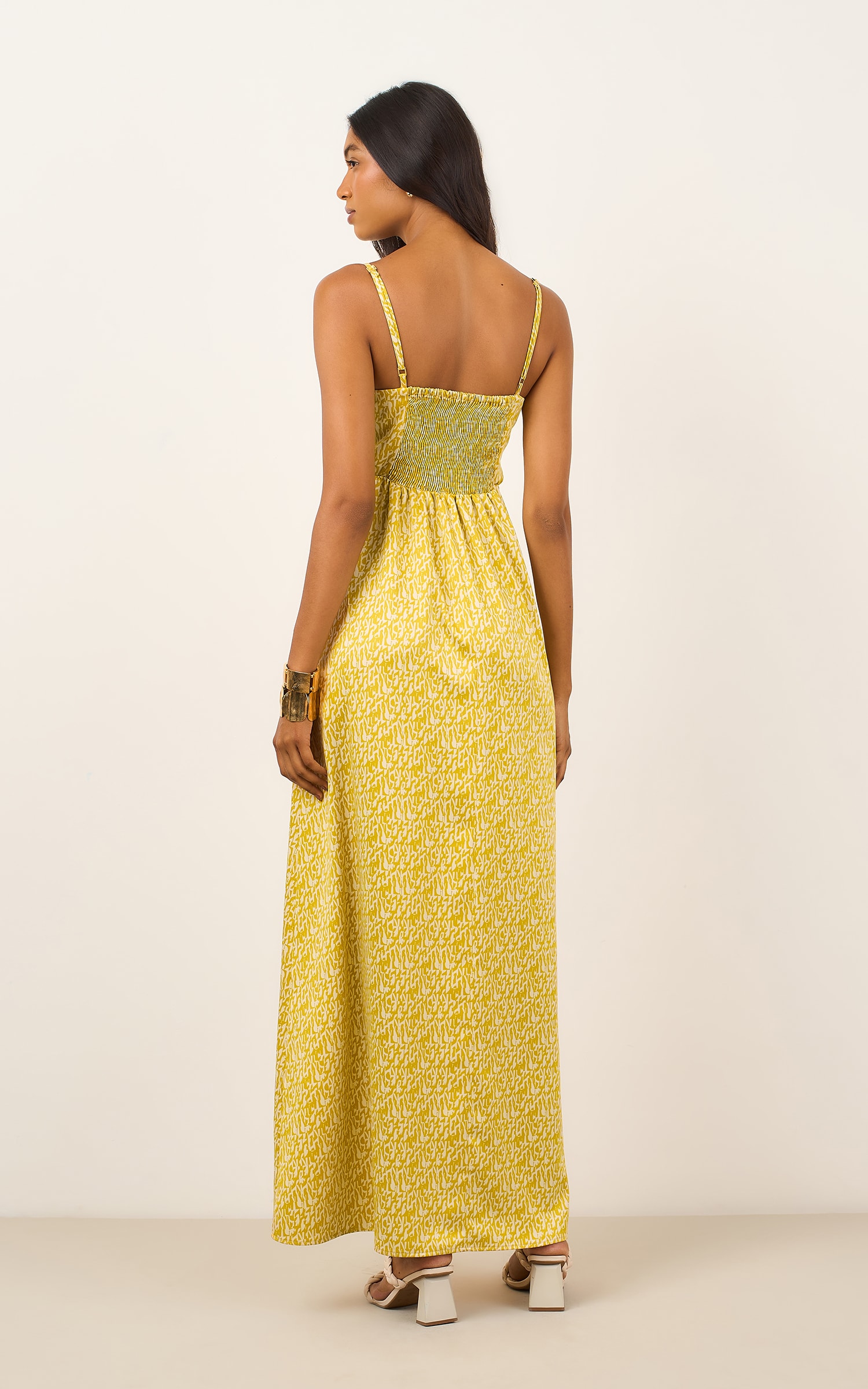 Vestido Longo Afresco Off White