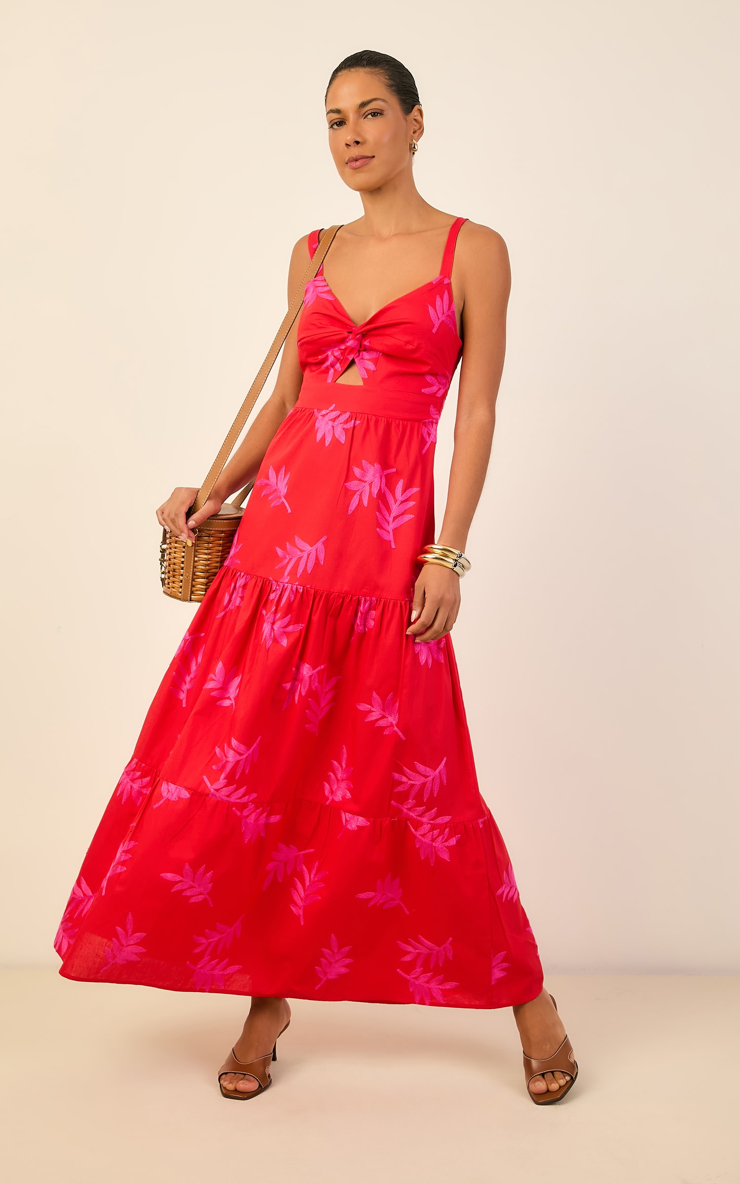 Vestido Longo Art Vermelho