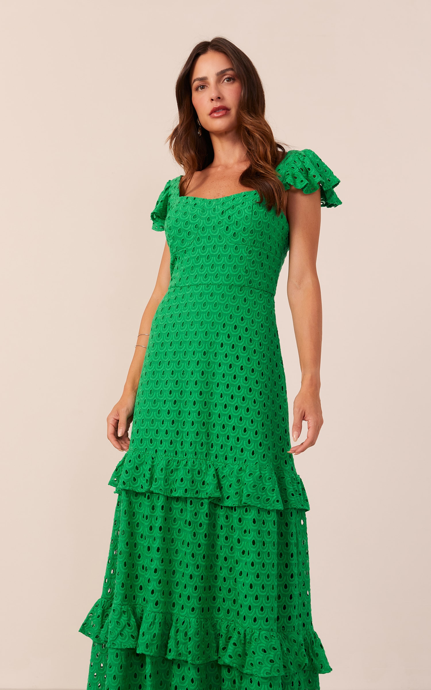 Vestido Longo Brisa Verde Bandeira