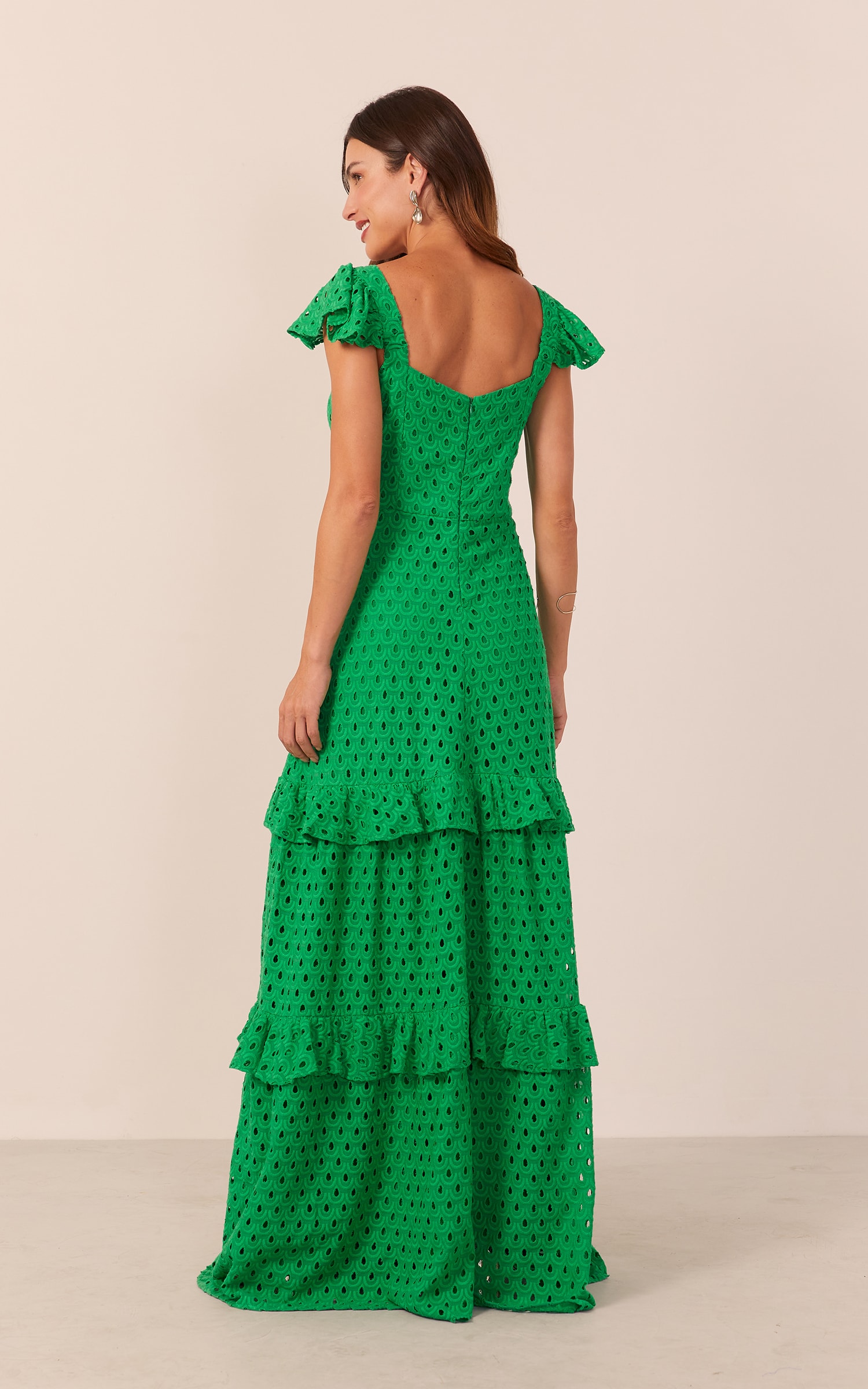 Vestido Longo Brisa Verde Bandeira