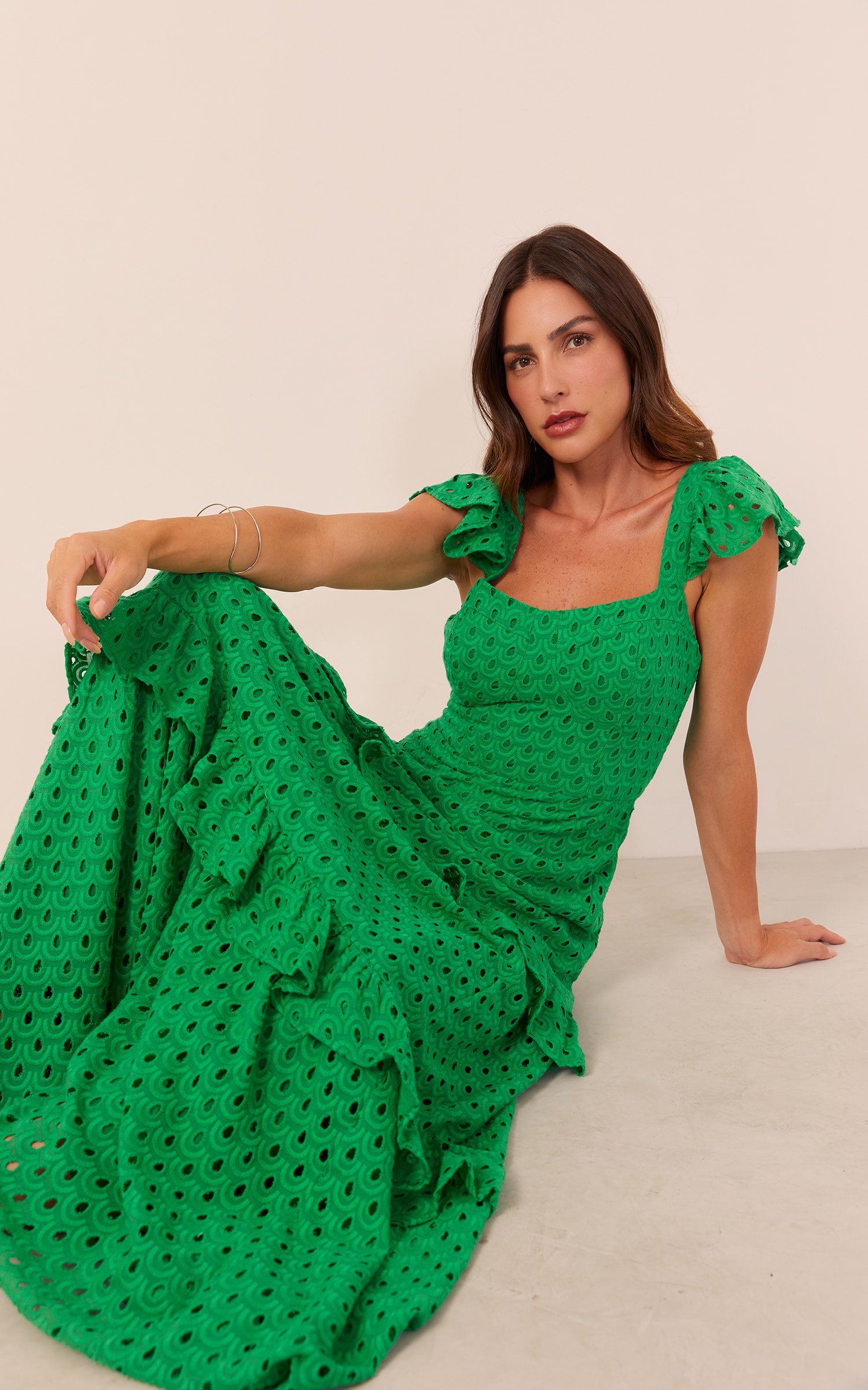 Vestido Longo Brisa Verde Bandeira