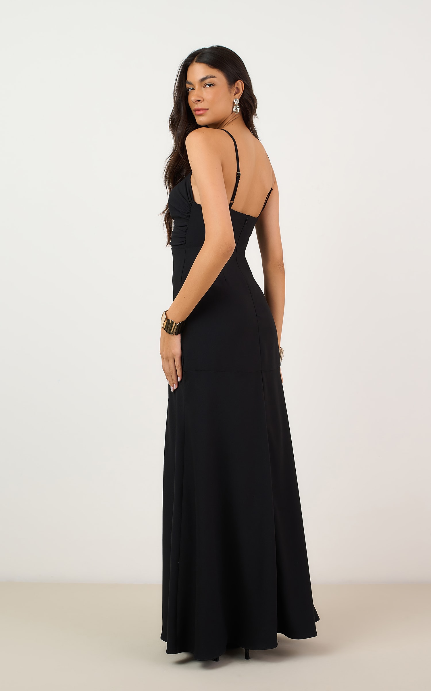 Vestido Longo Brulee Preto