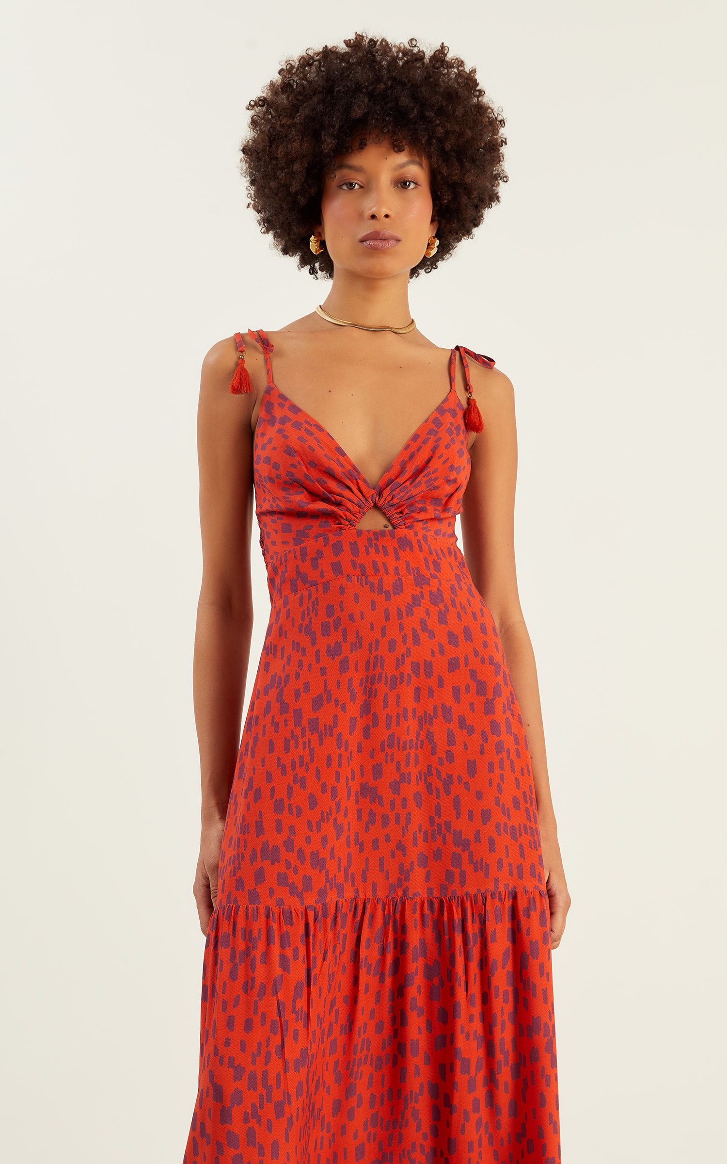 Vestido Longo Coast Laranja
