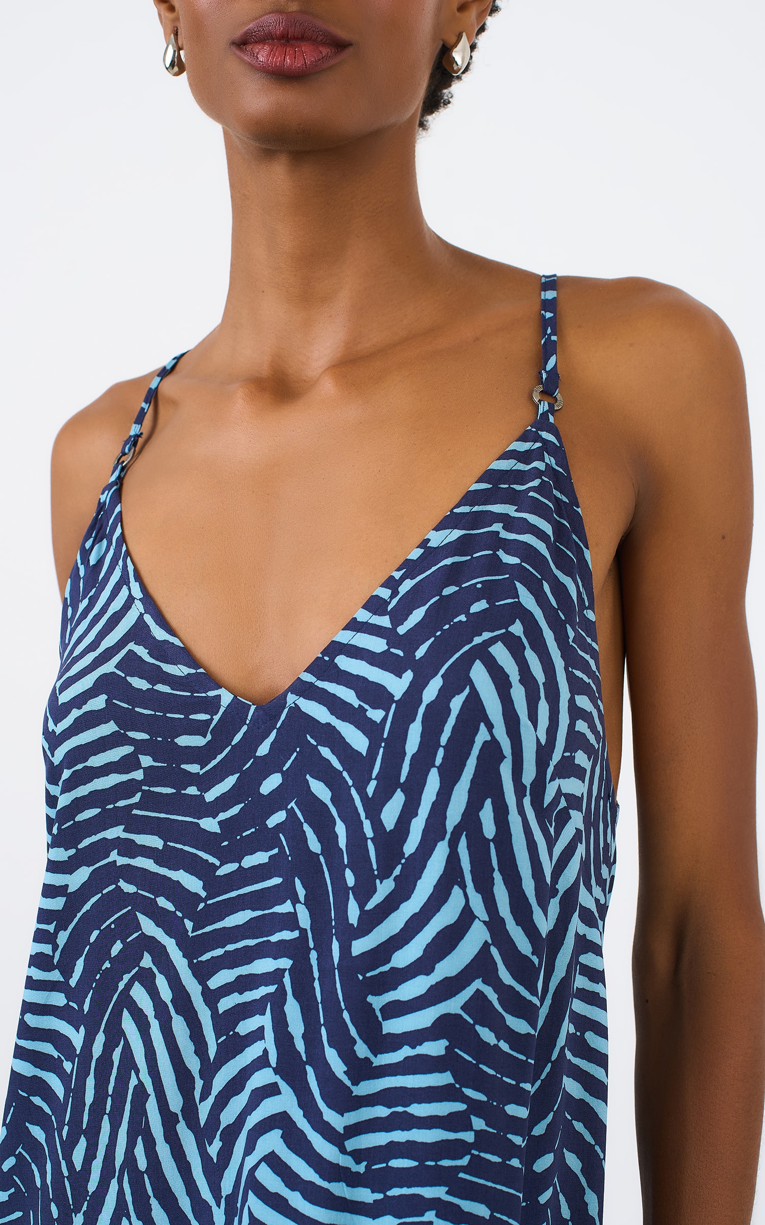 Vestido Longo Colecao Azul Sereno