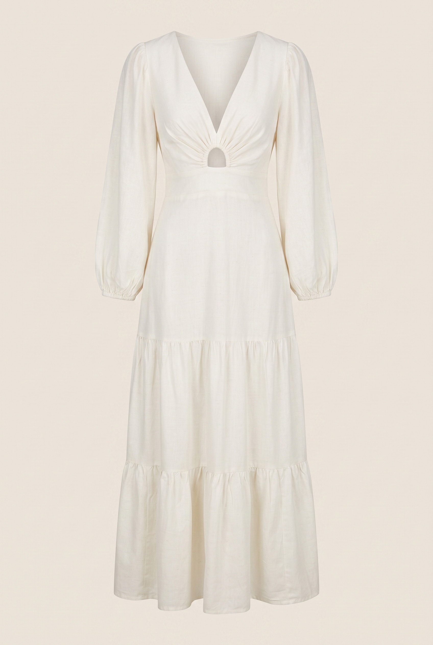 Vestido Longo Compass Natural