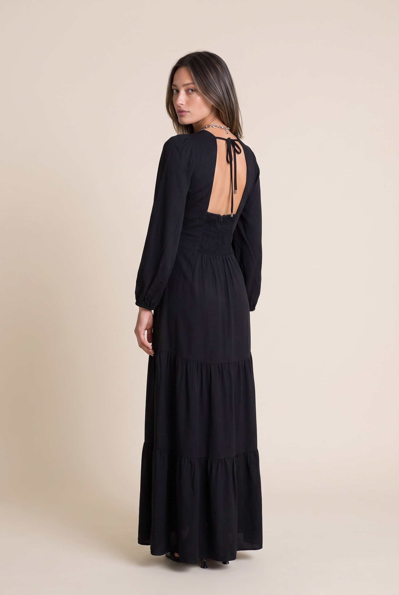 Vestido Longo Compass Preto