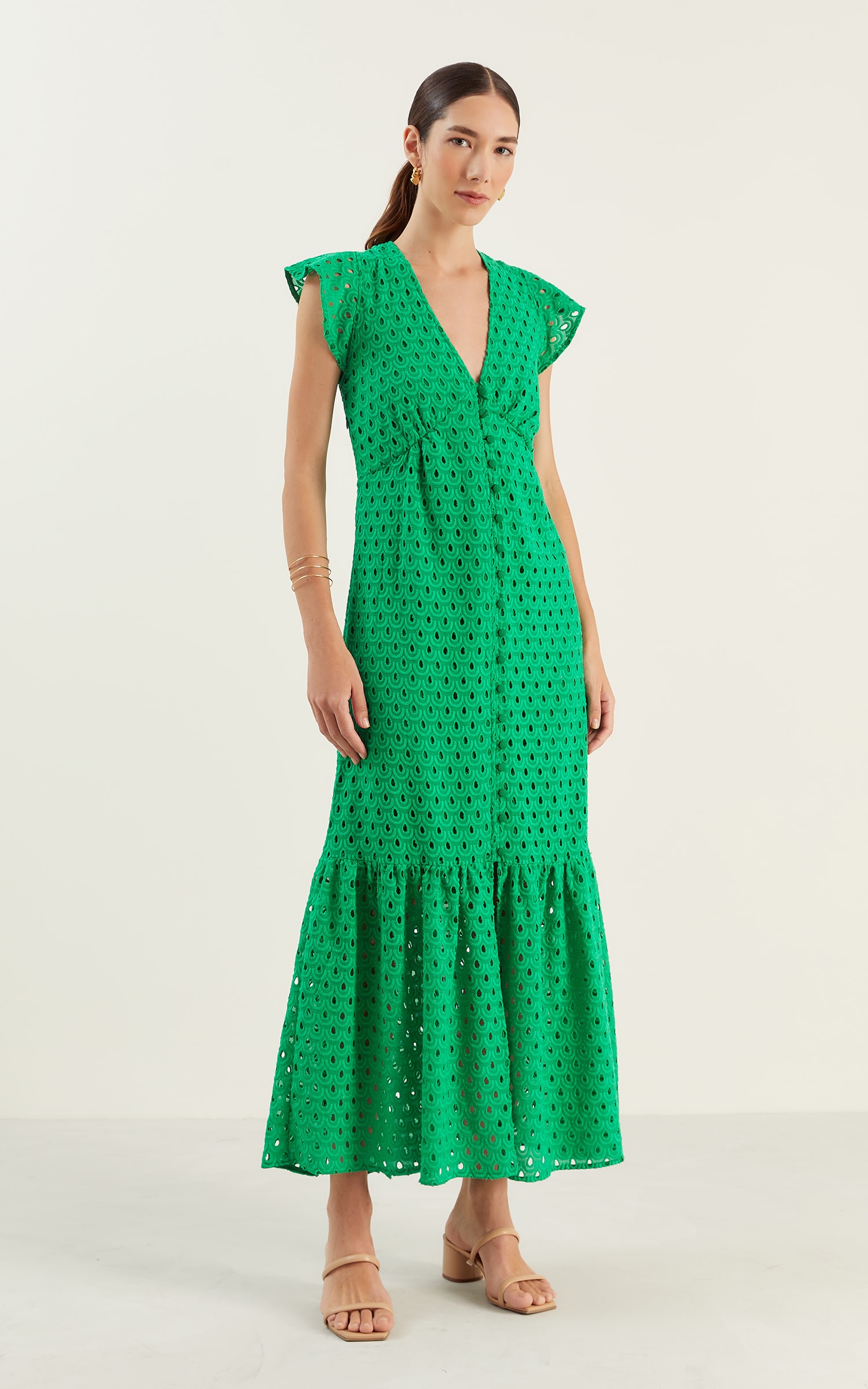 Vestido Longo Felicitá Laise Verde b