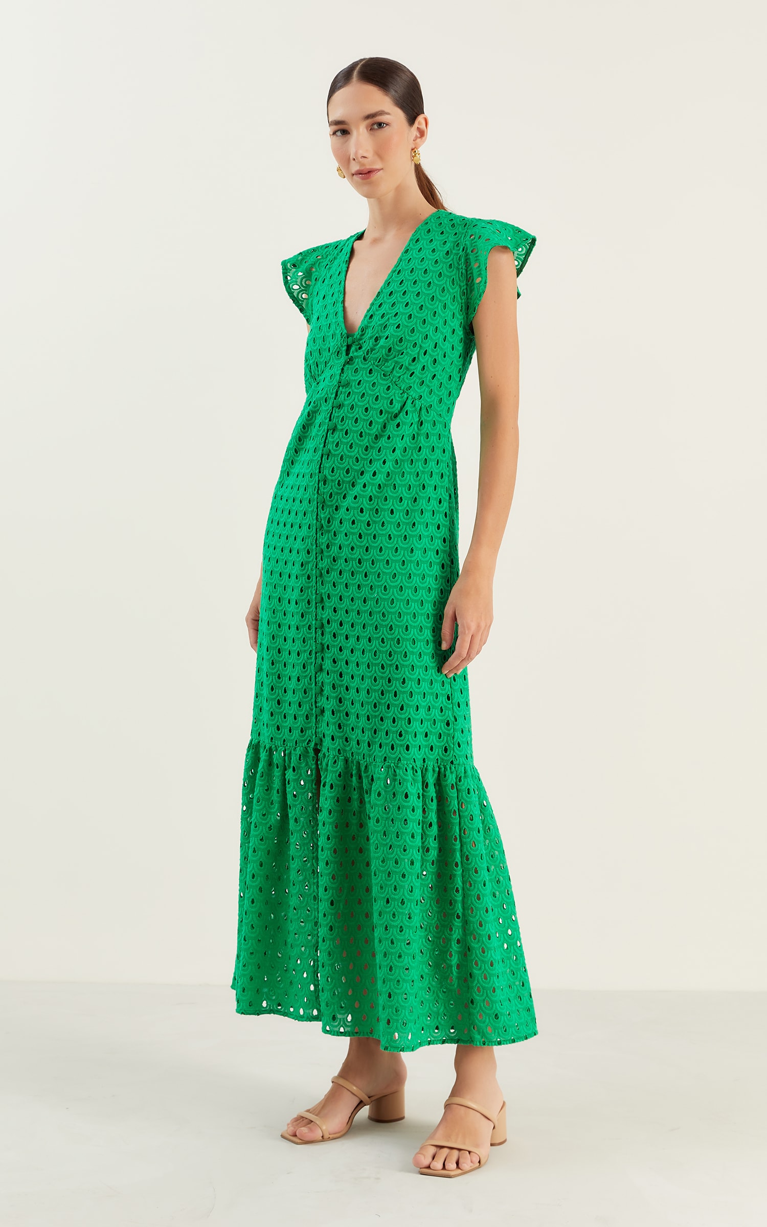 Vestido Longo Felicitá Laise Verde b