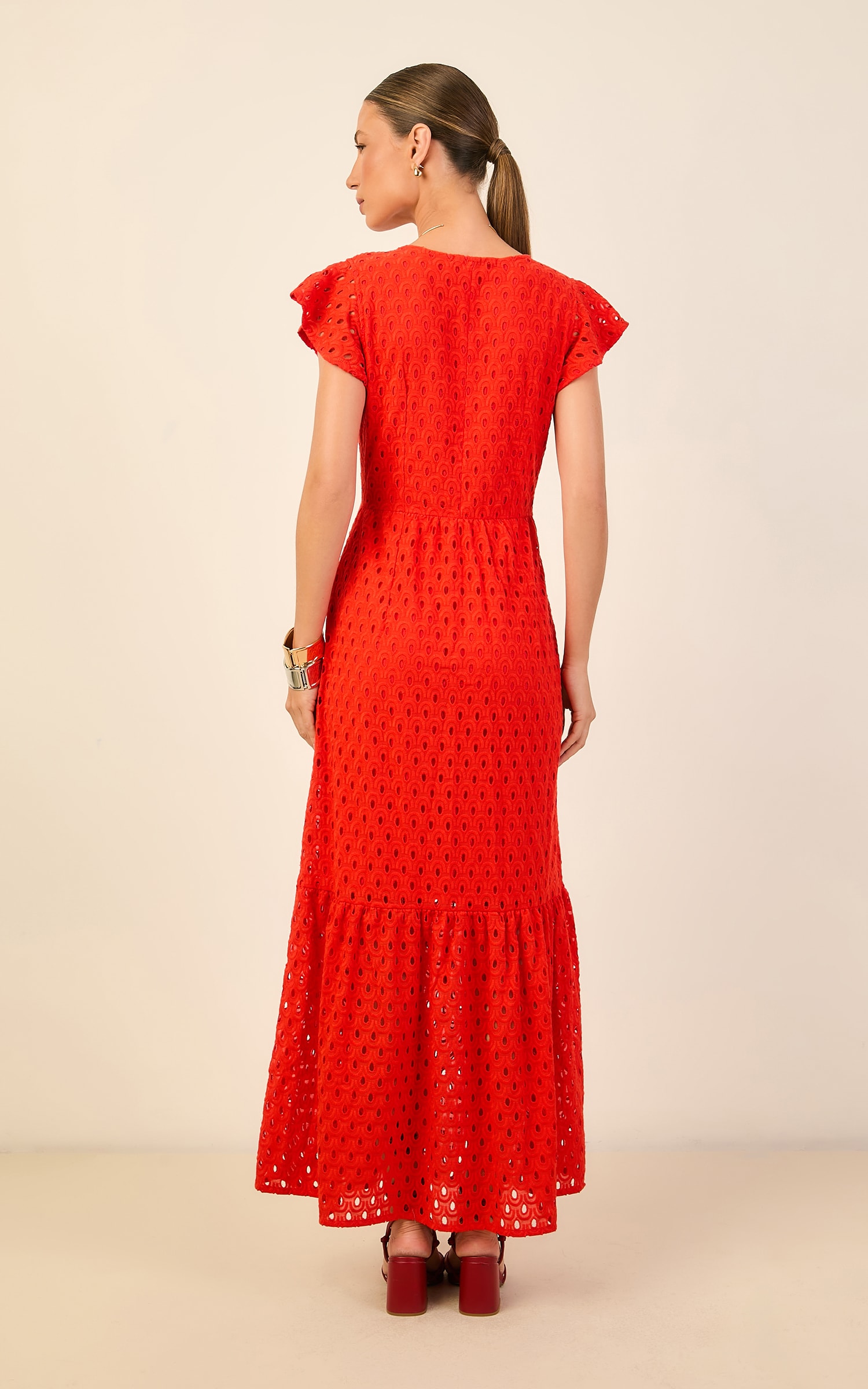Vestido Longo Felicitá Laise Vermelho
