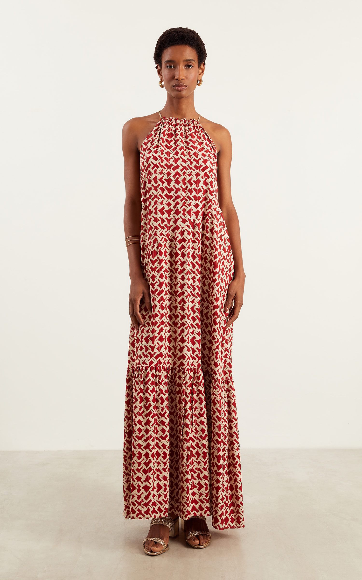Vestido Longo Fiesta Vermelho