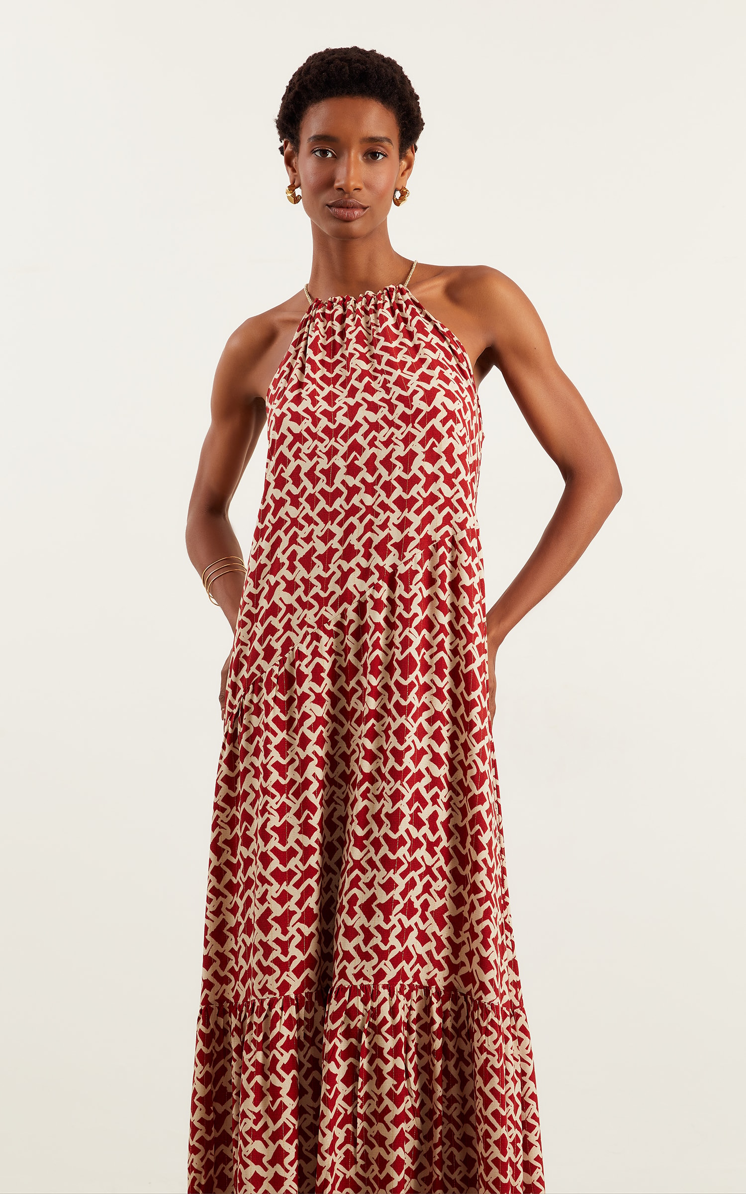 Vestido Longo Fiesta Vermelho
