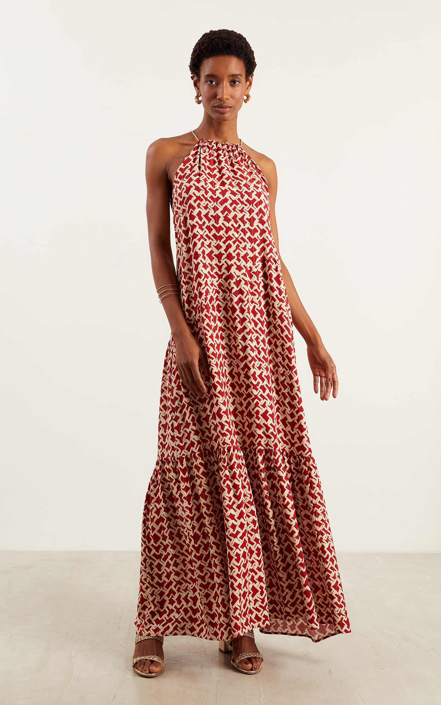 Vestido Longo Fiesta Vermelho