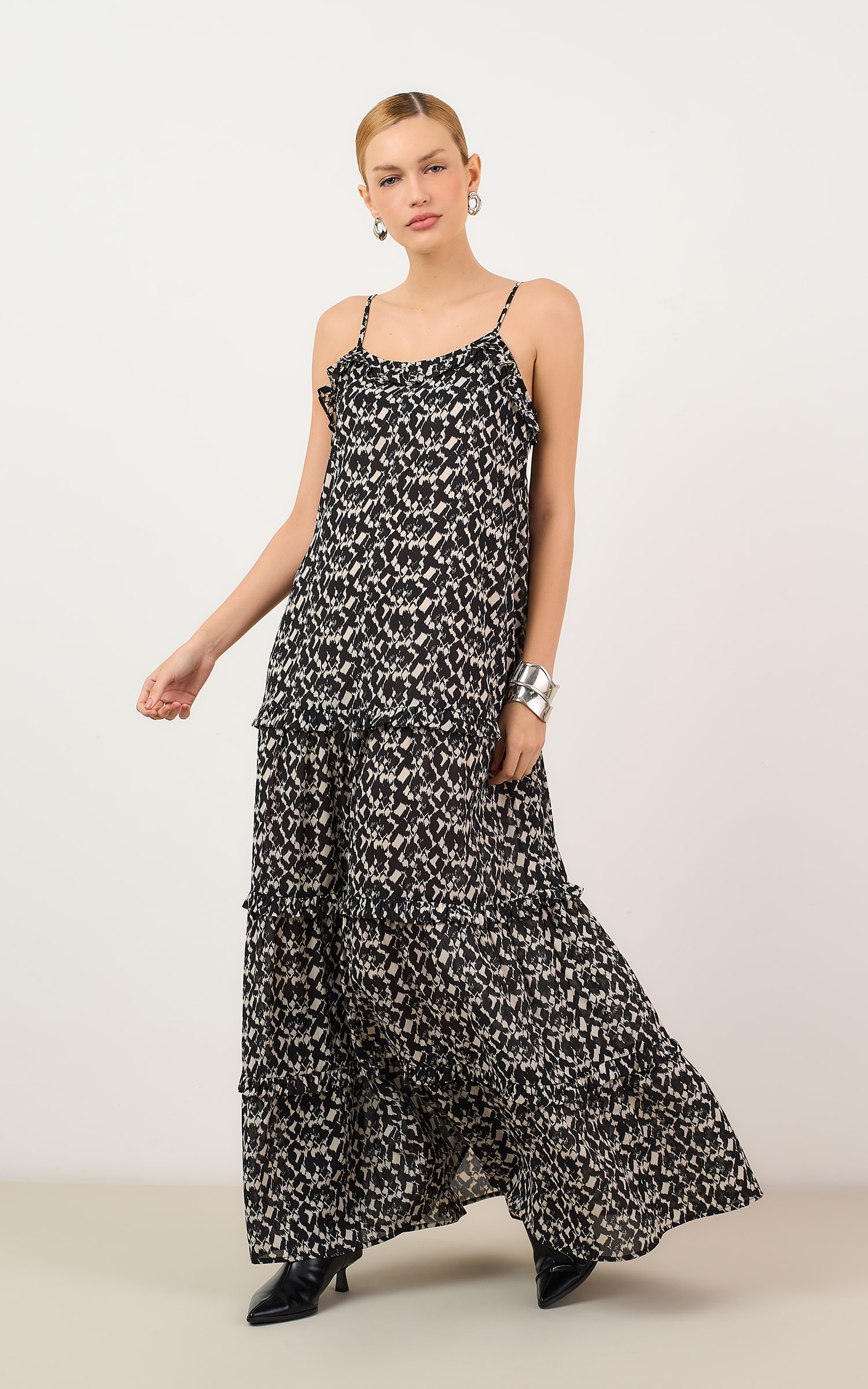 Vestido Longo Irish P/b