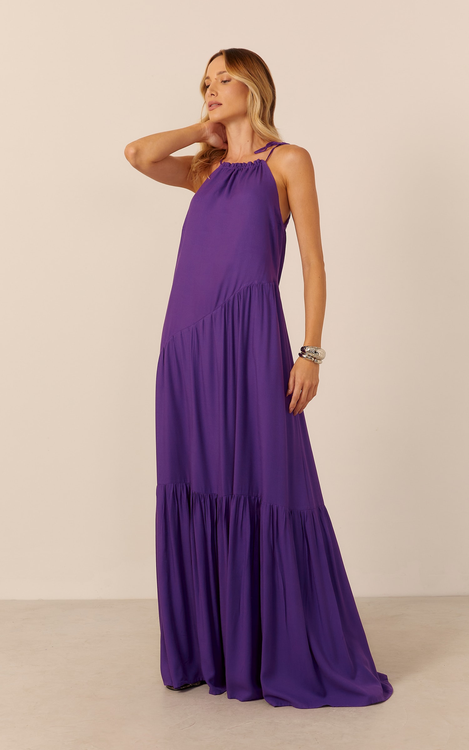 Vestido Longo Jolie Roxo