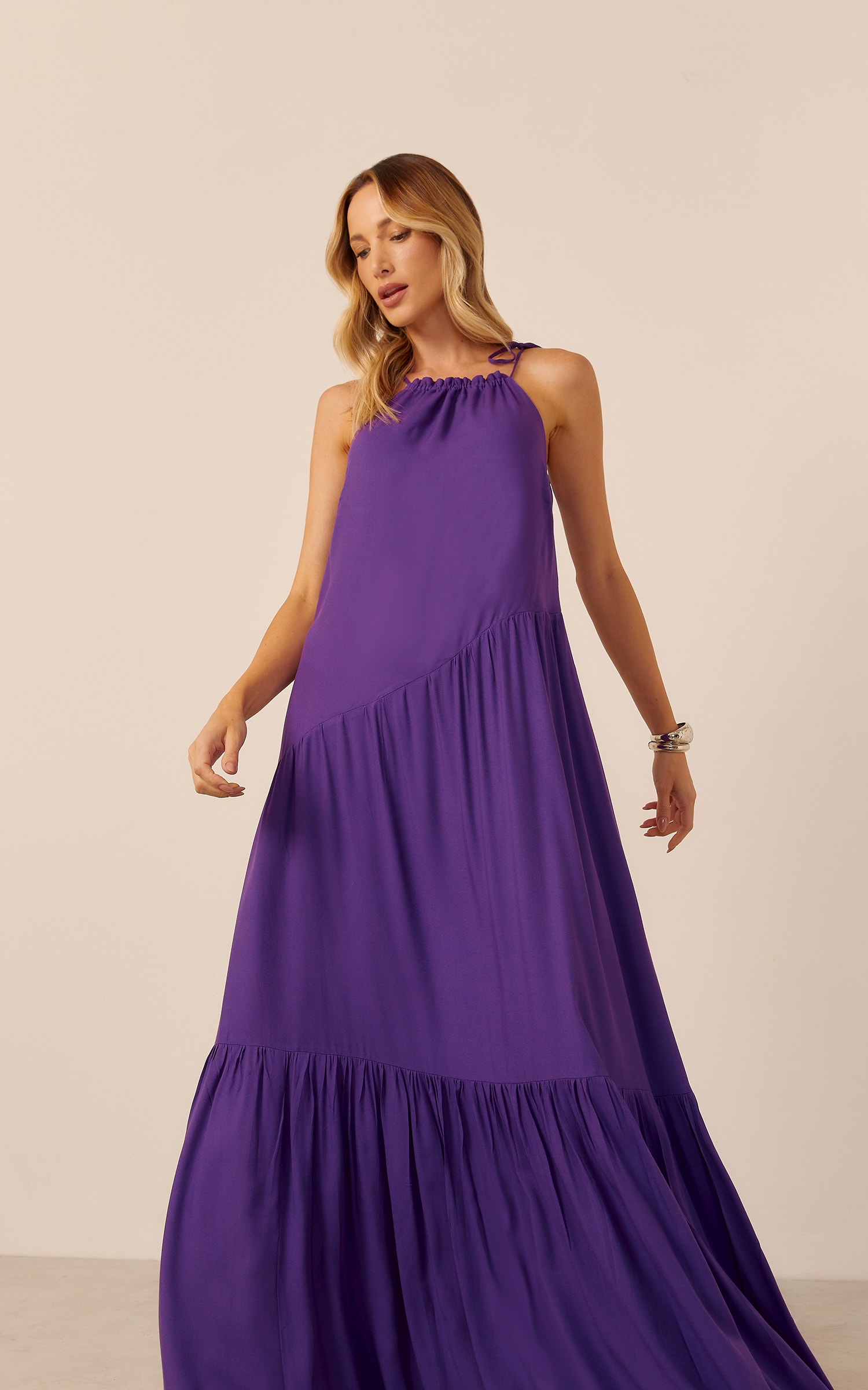 Vestido Longo Jolie Roxo