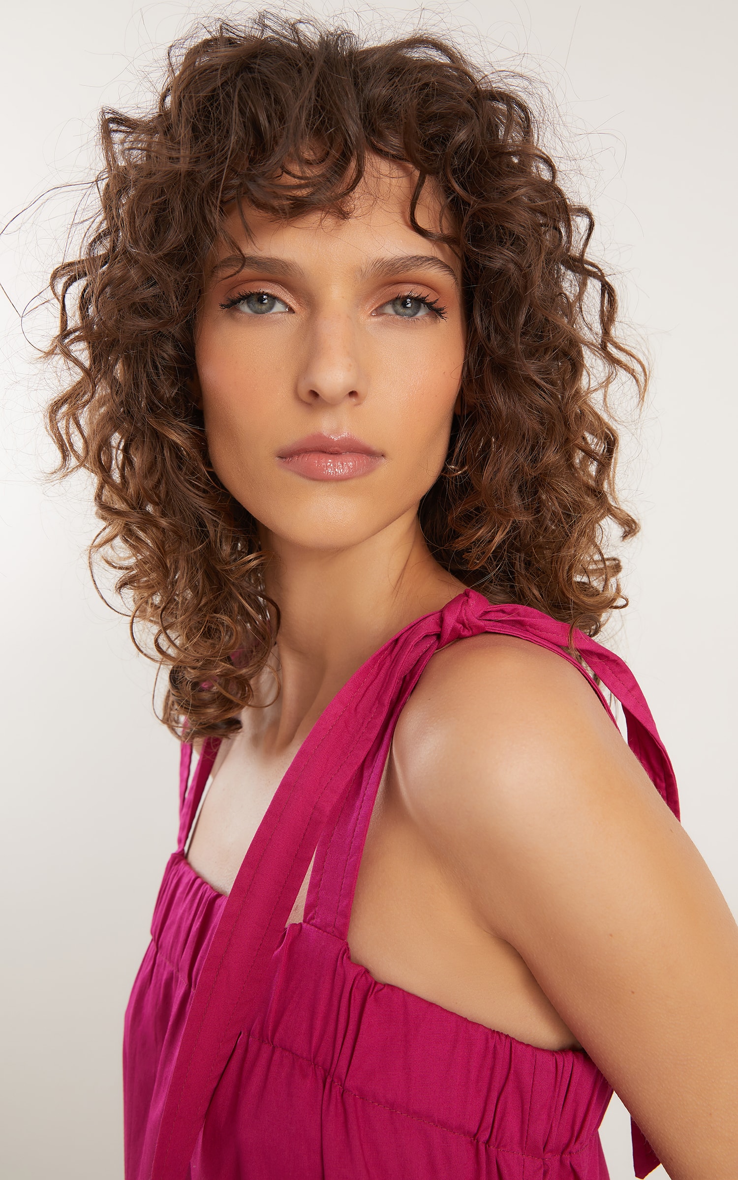 Vestido Longo Laços Cosmos Cereja