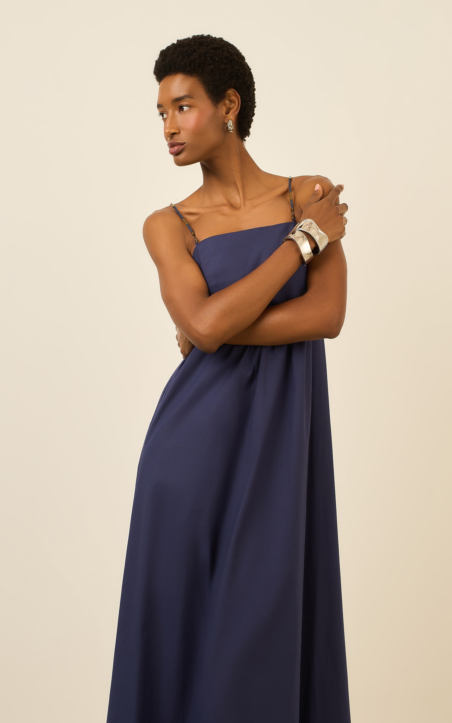 Vestido Longo Poetic Marinho