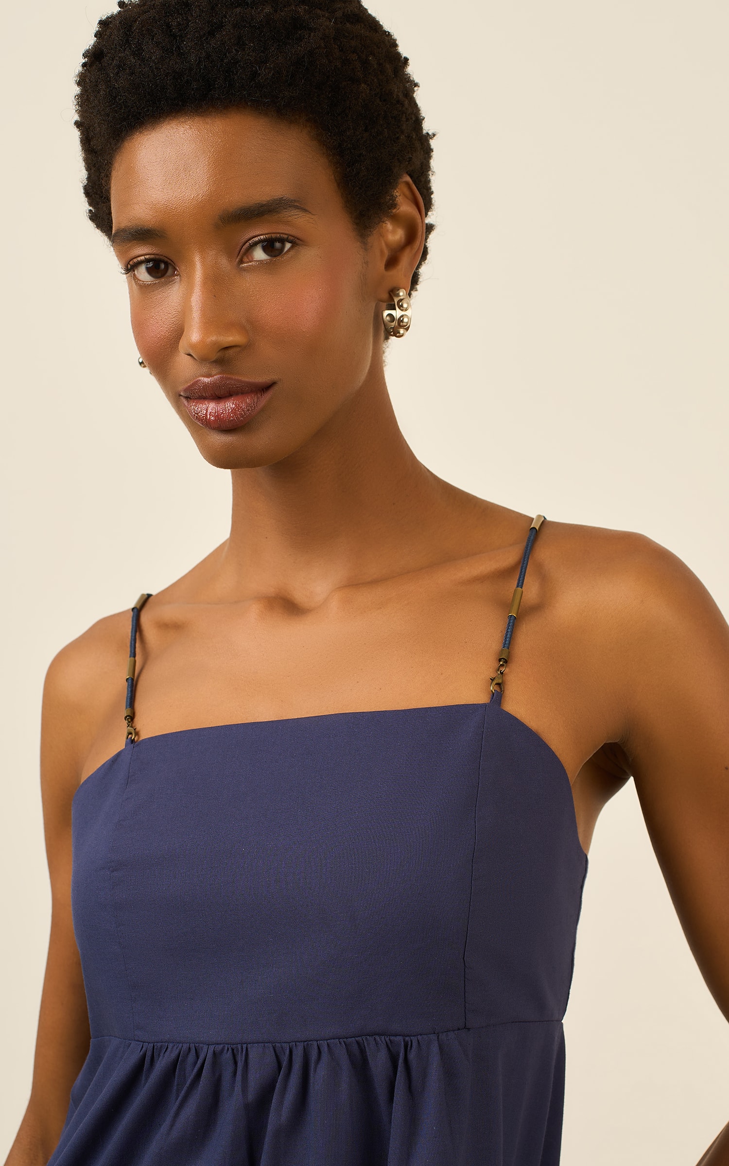 Vestido Longo Poetic Marinho