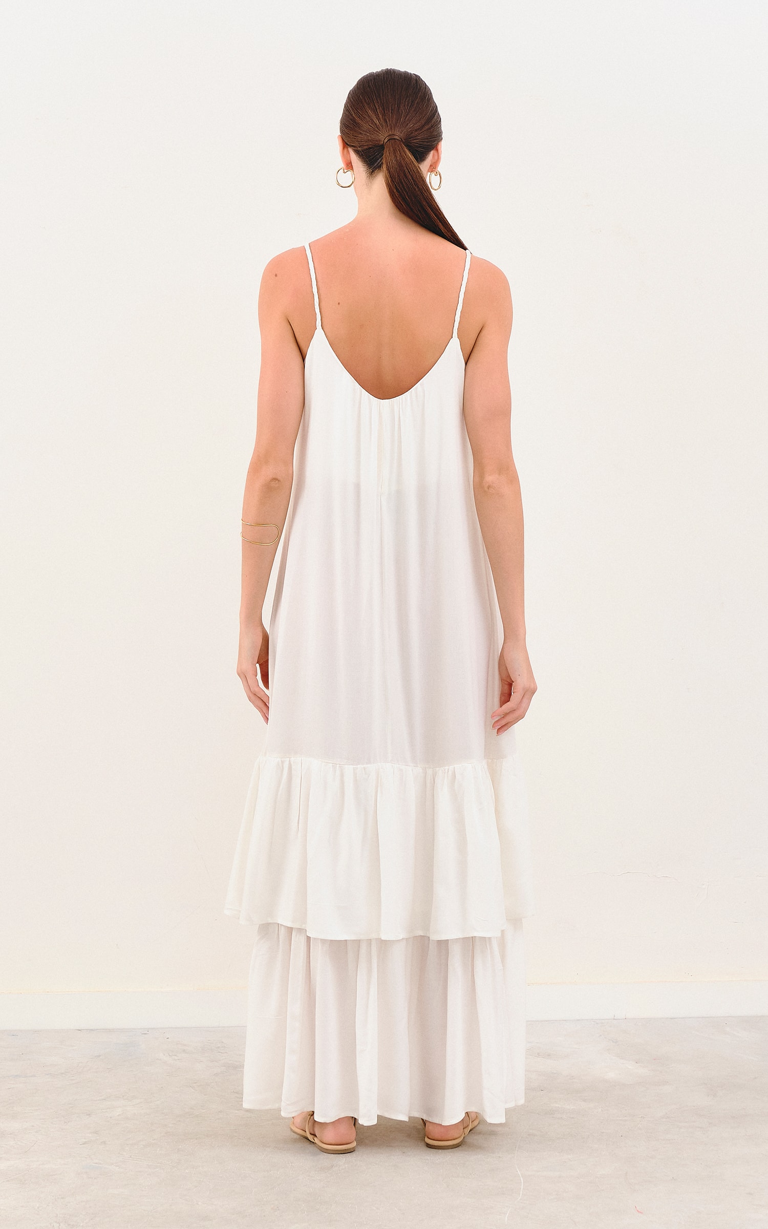 Vestido Longo Resort Off White