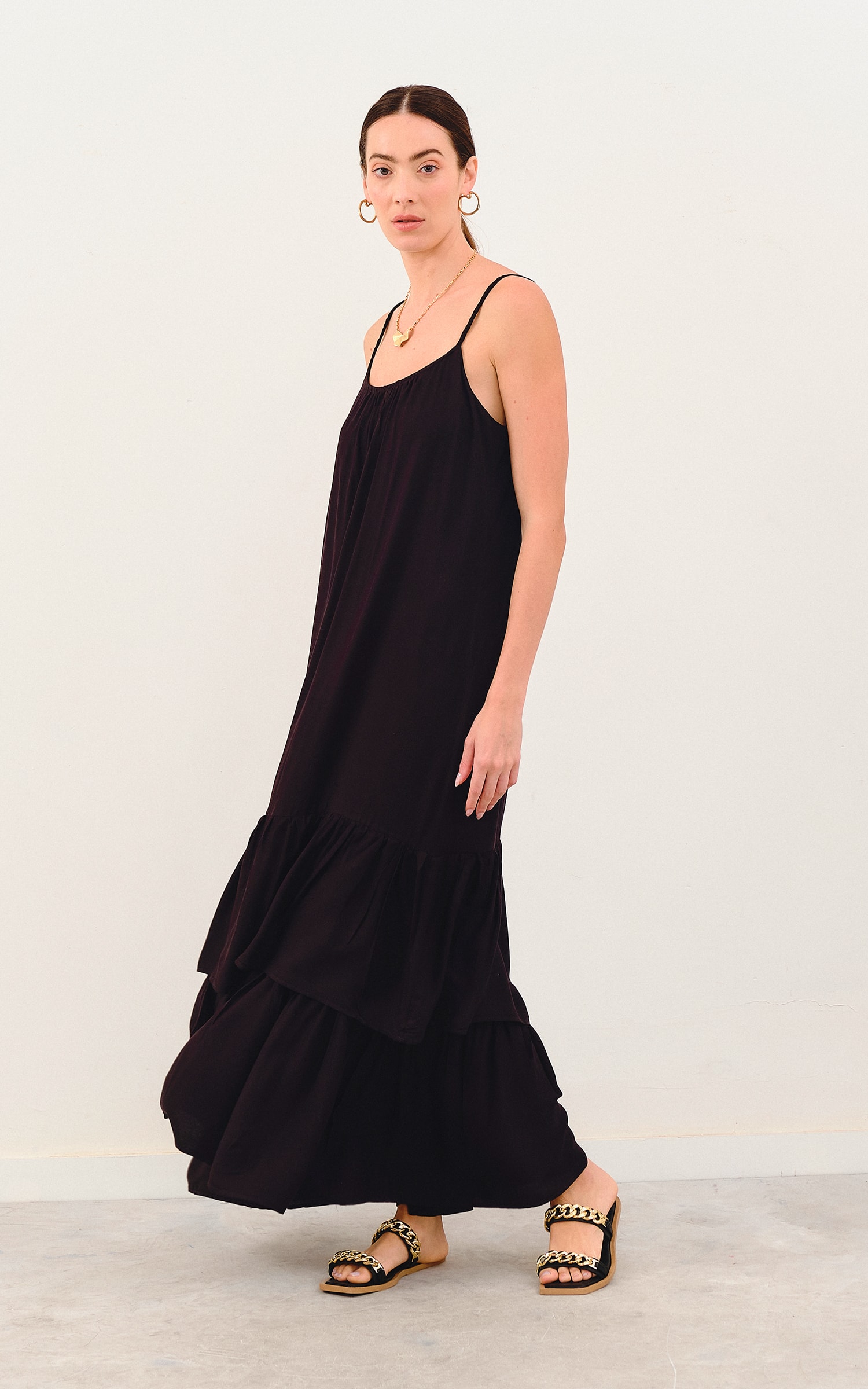 Vestido Longo Resort Preto