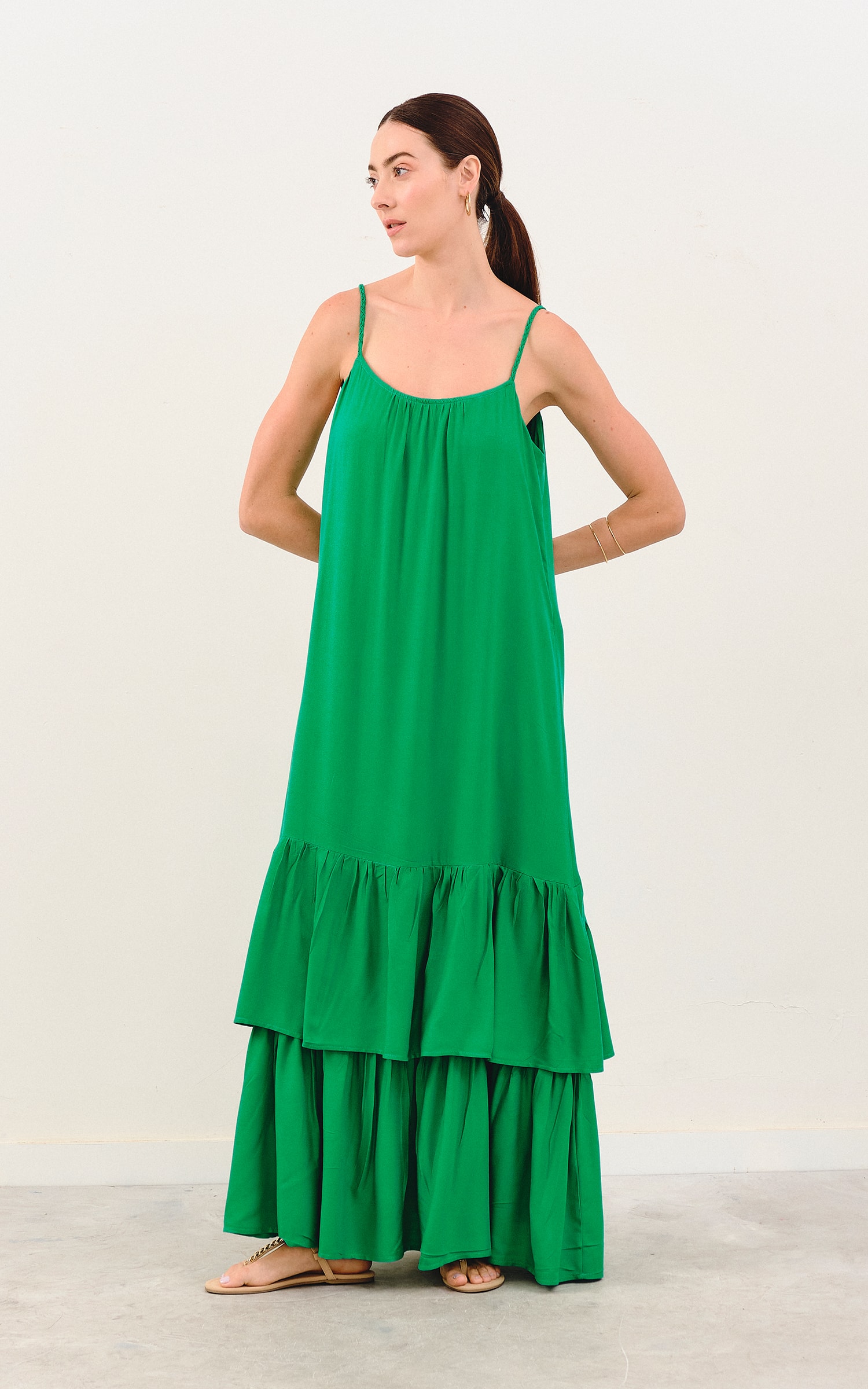 Vestido Longo Resort Verde