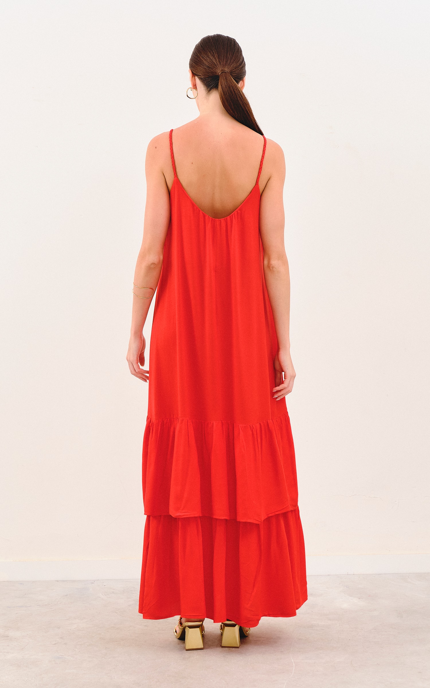 Vestido Longo Resort Vermelho