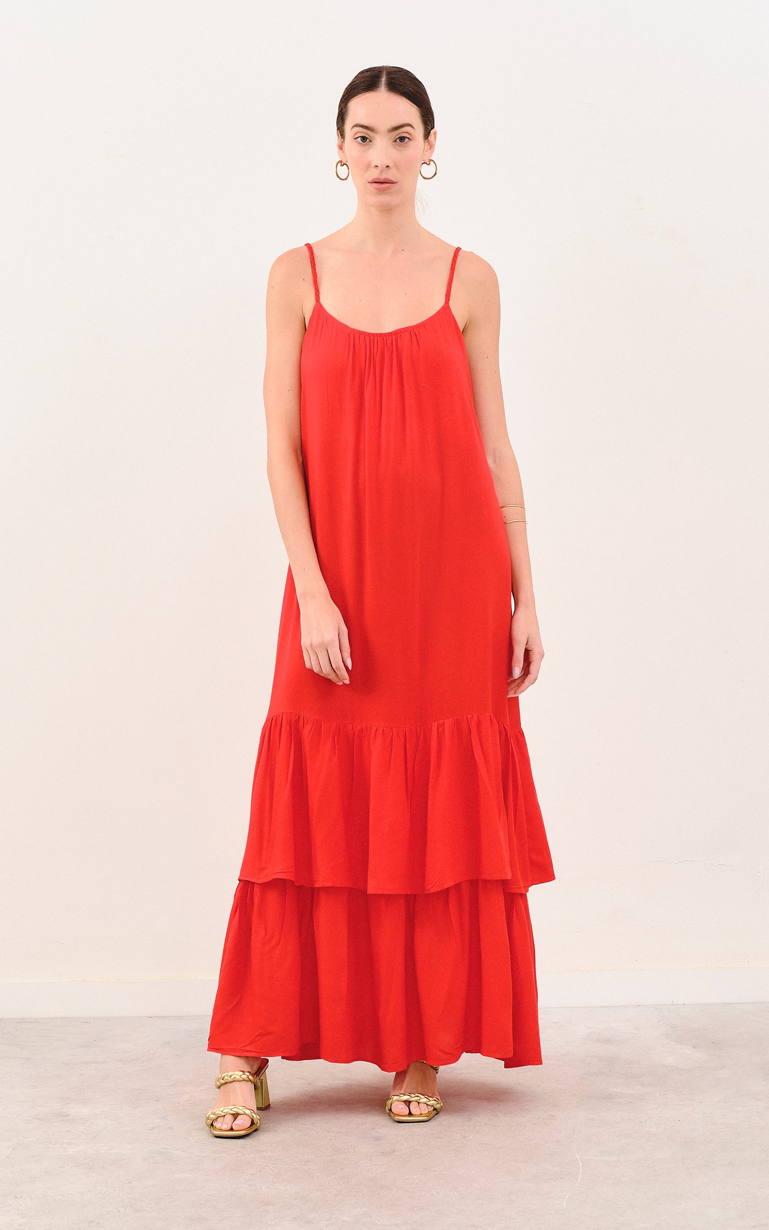 Vestido Longo Resort Vermelho