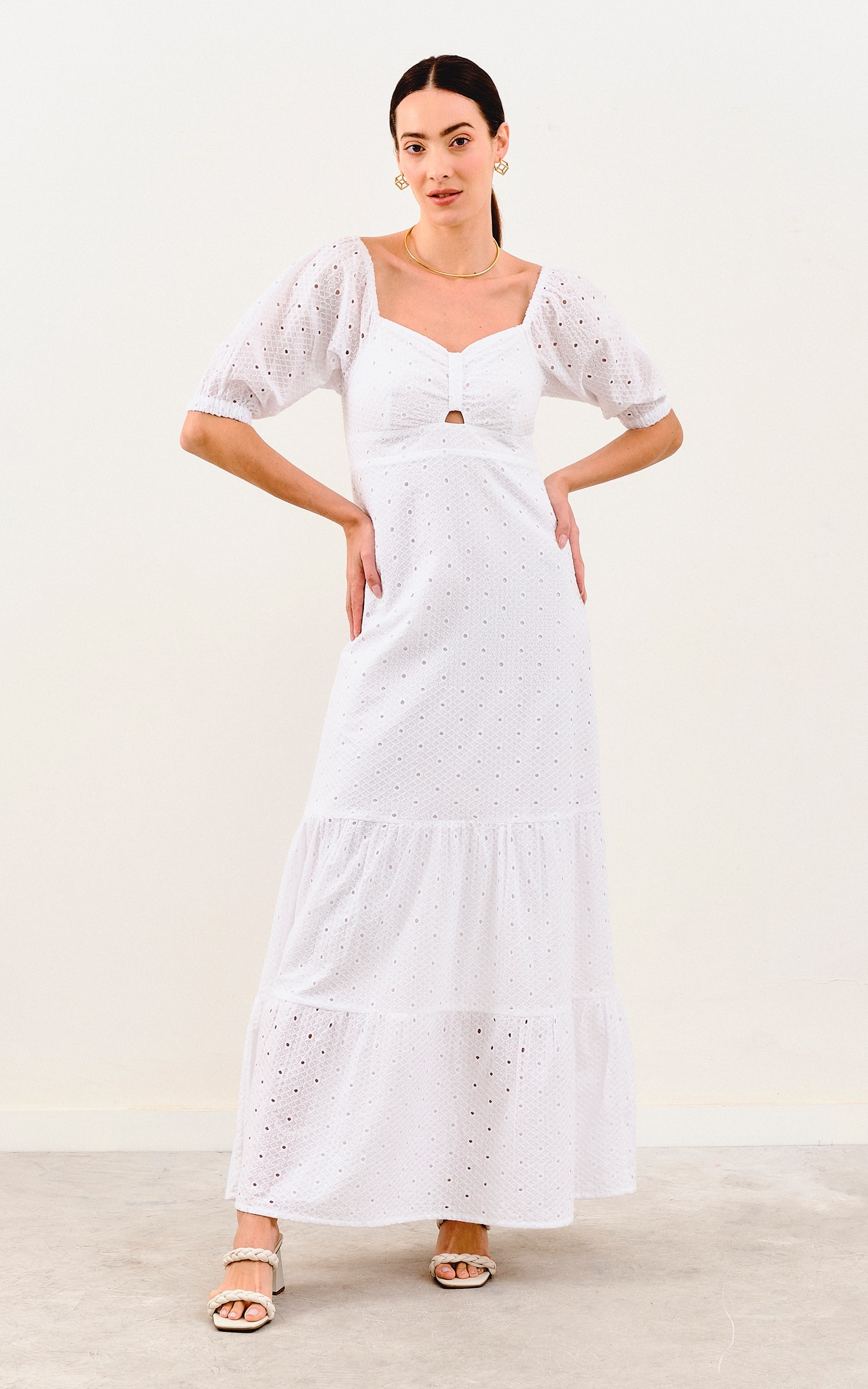 Vestido Longo Town Off White