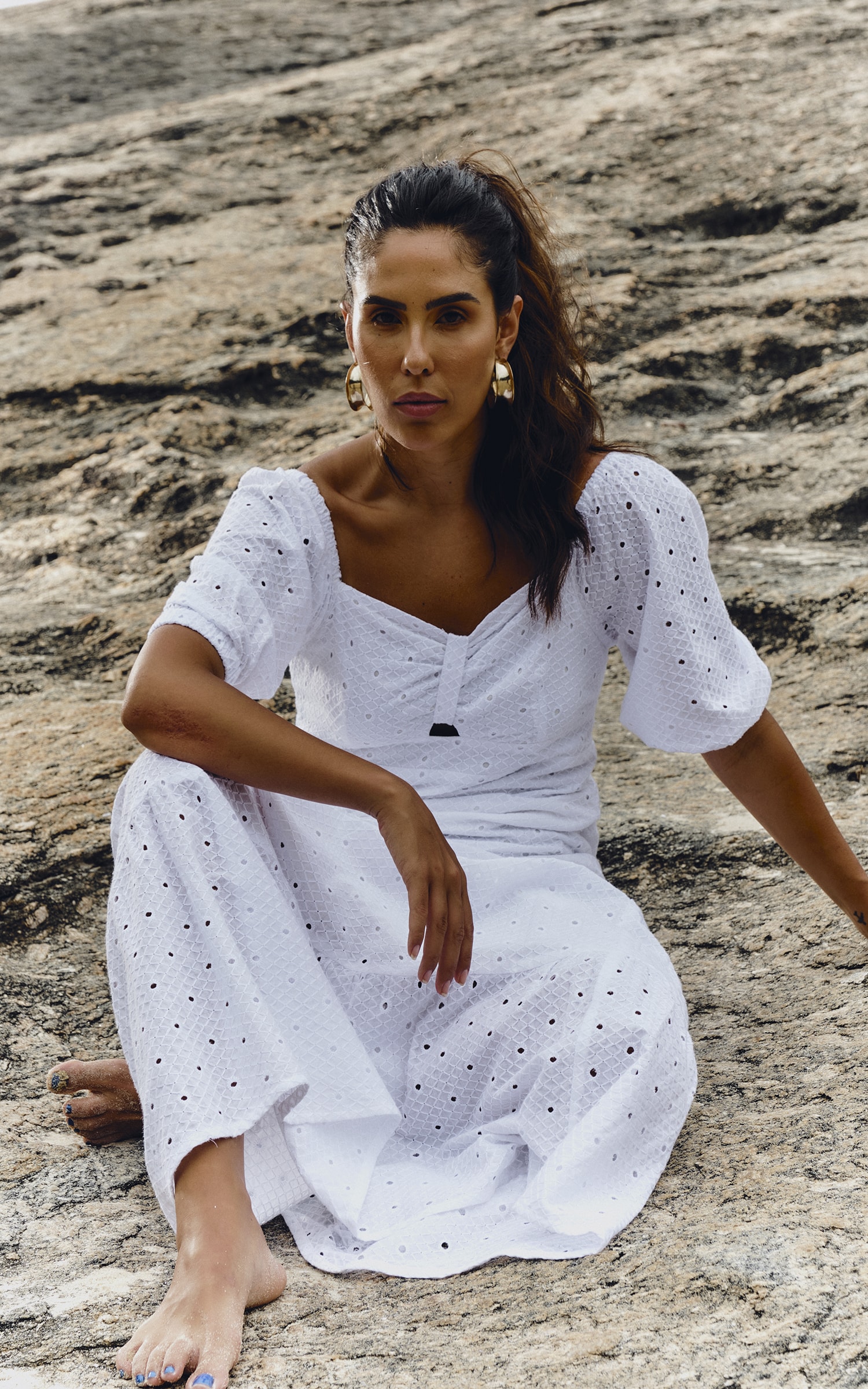 Vestido Longo Town Off White