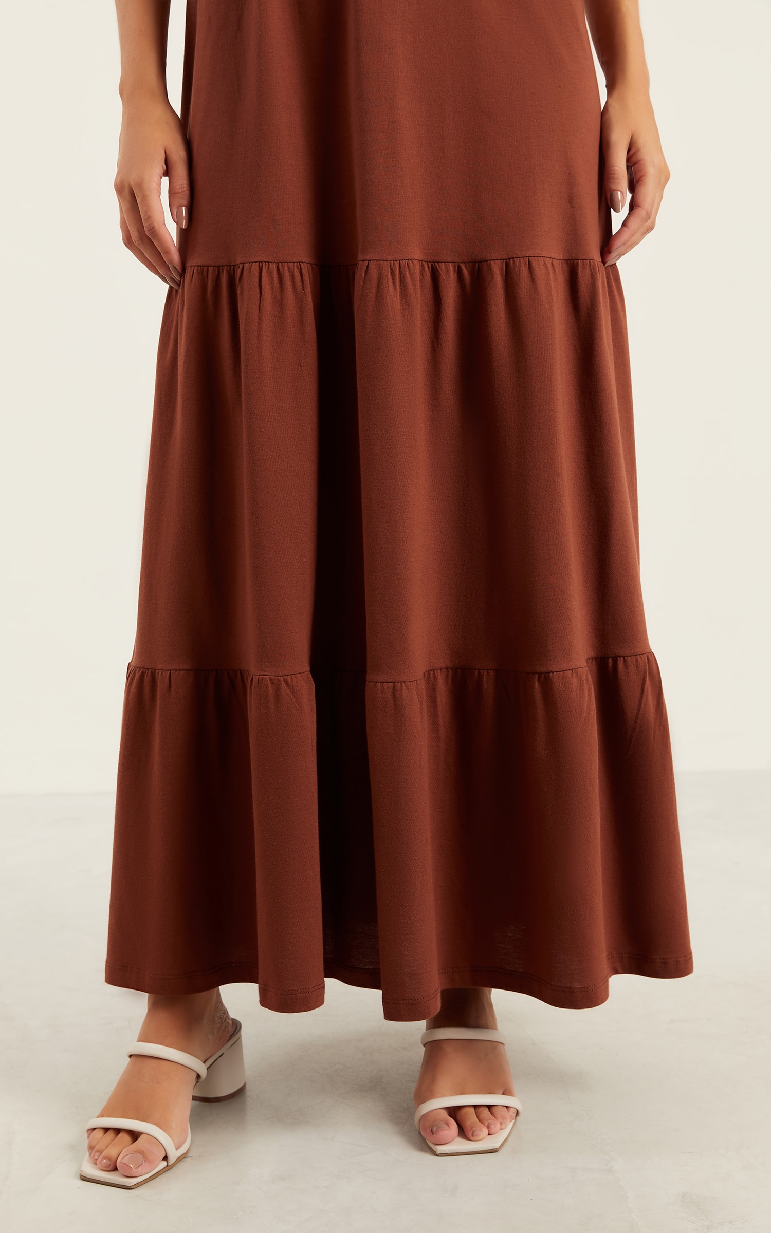 Vestido Malha Tres Marias Chocolate