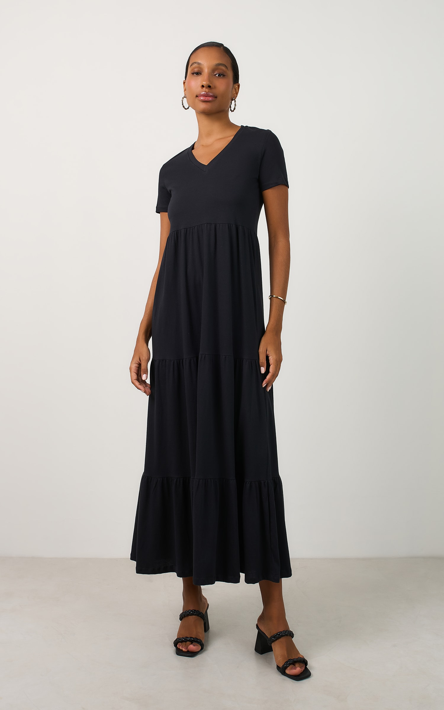 Vestido Malha Tres Marias Preto