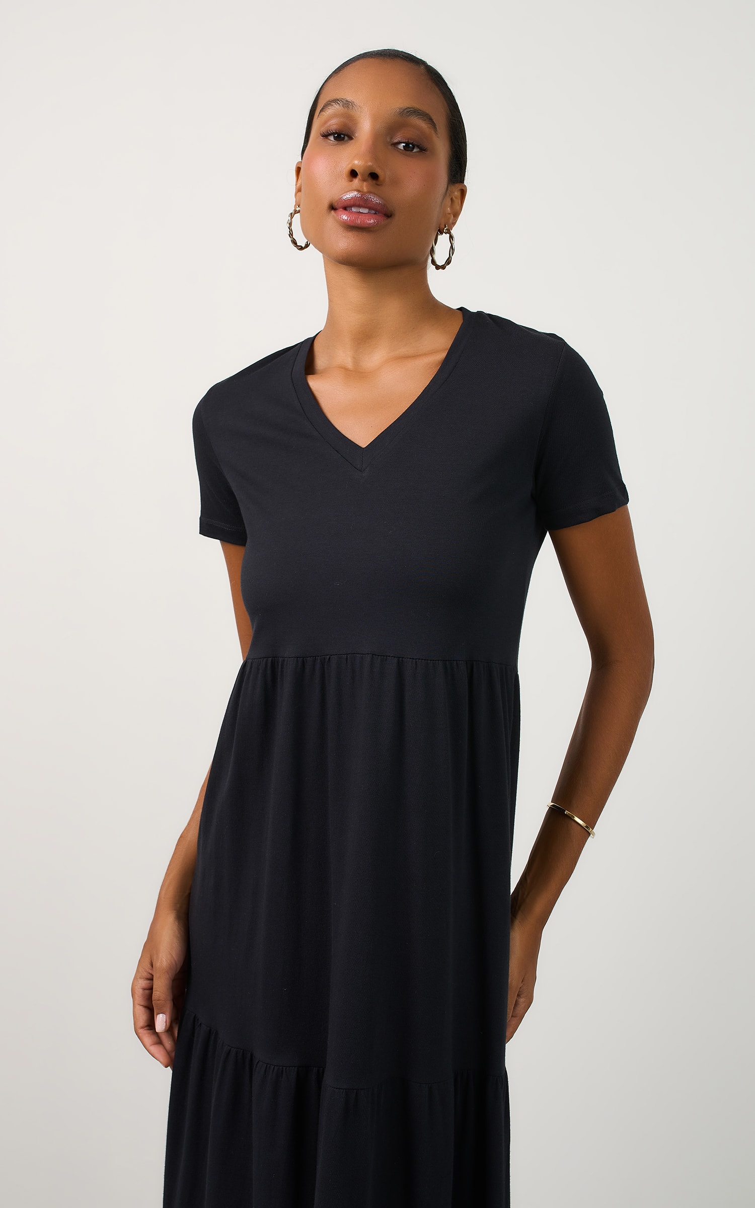 Vestido Malha Tres Marias Preto